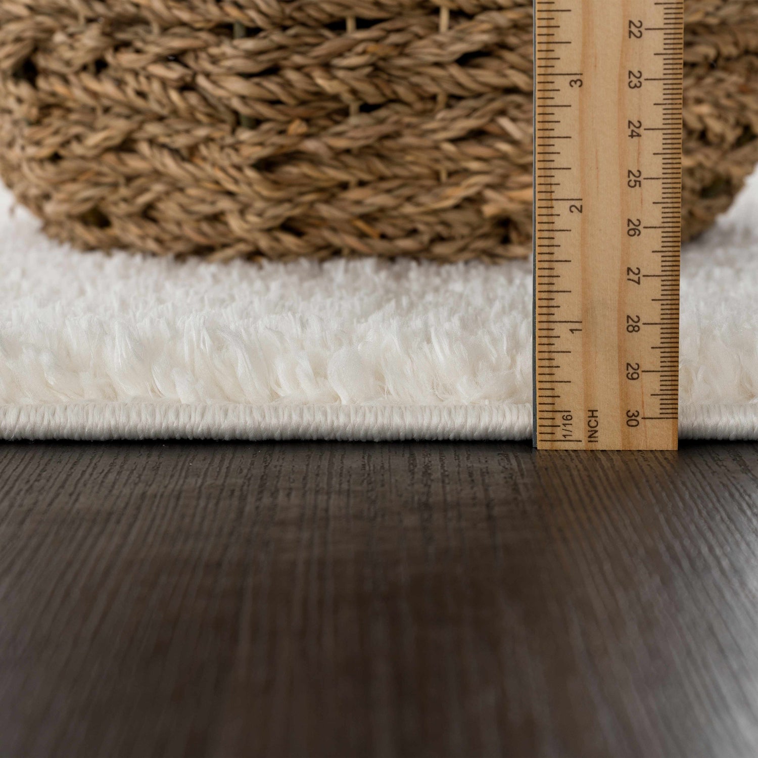 Judy White Washable Area Rug - Clearance