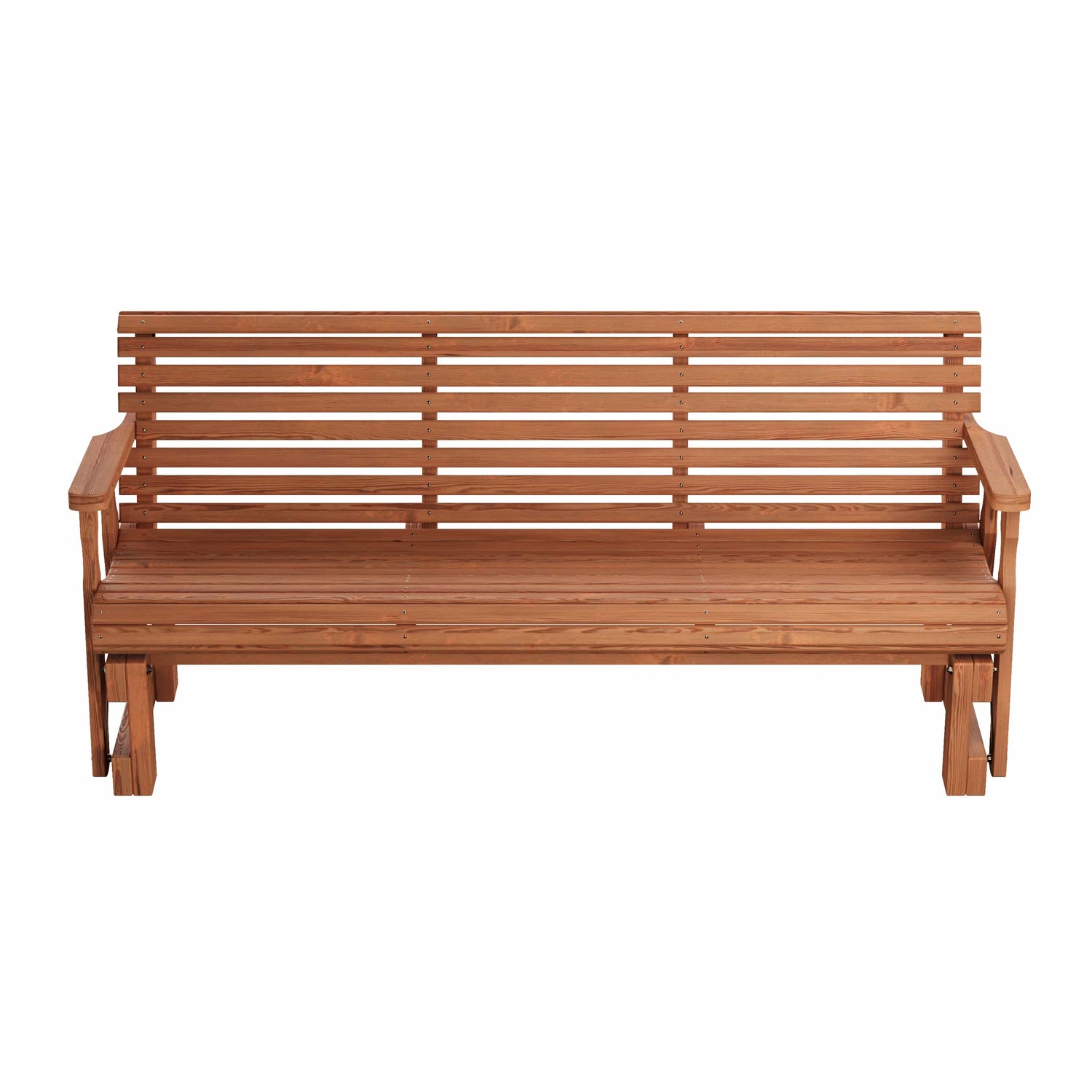 Amish Casual Heavy Duty Roll Back 6 Foot Treated Porch Glider