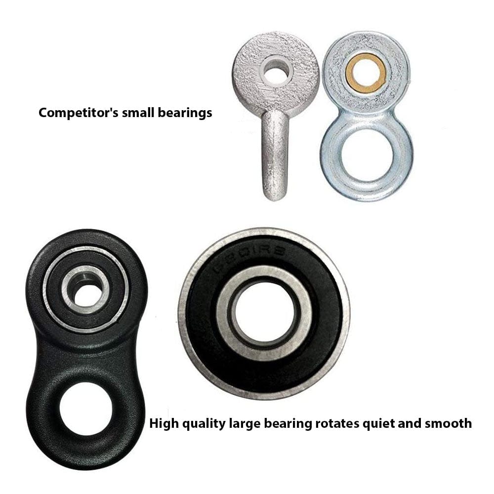 Barn-Shed-Play 2 Hole Heavy Duty Aluminum Swing Hangers