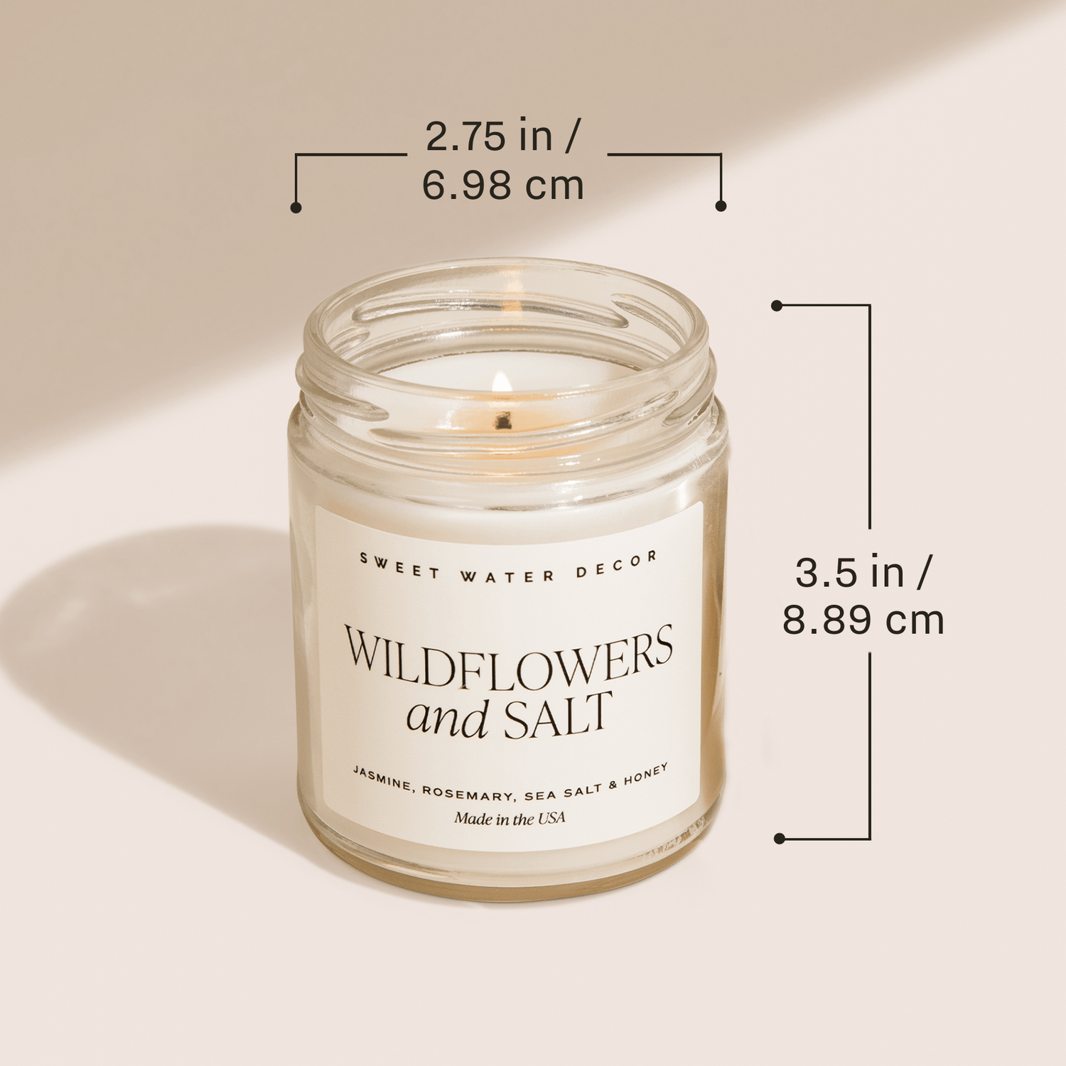 Fall Leaves Soy Candle - Patterned 9 oz - Clear Jar