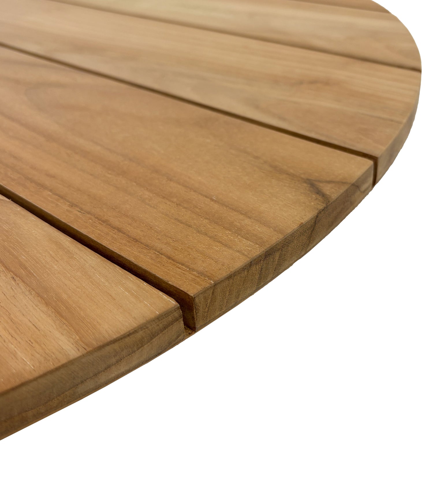 Natural Teak Slatted Lazy Susan 31