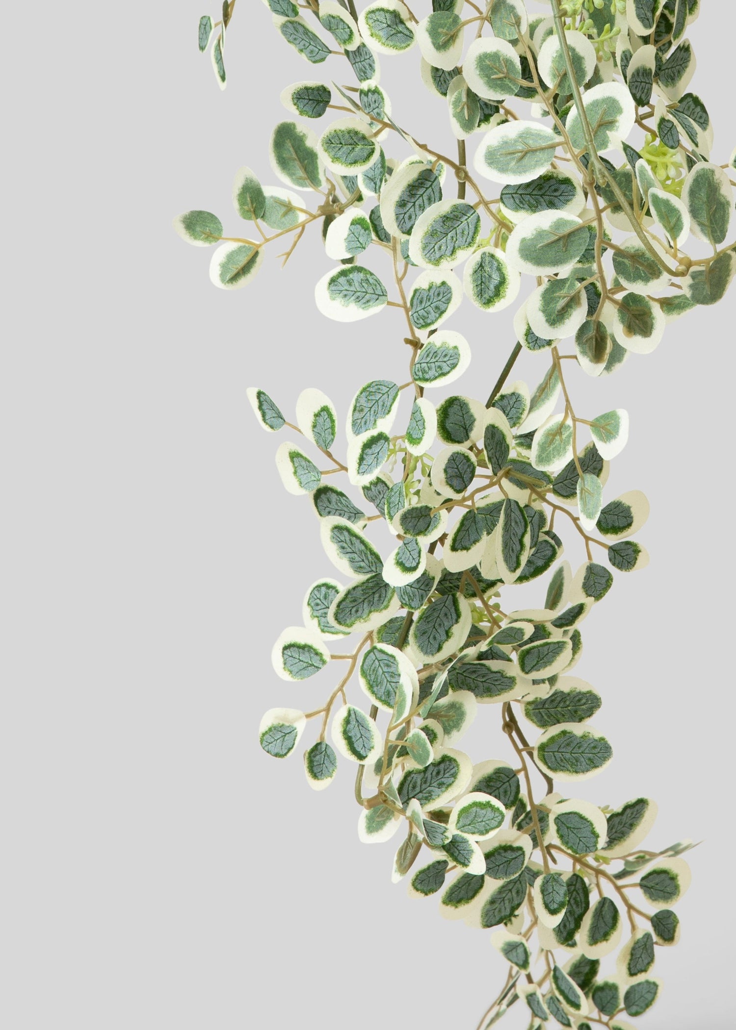 Fake Button Leaf Hanging Plant - 35