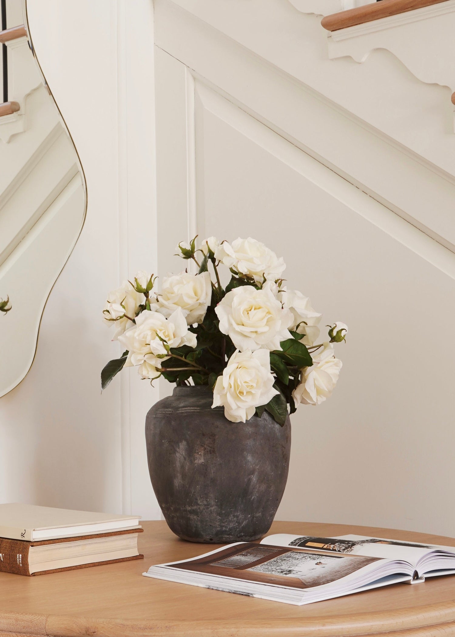 SAVE - Cream White Real Touch Juliet English Rose - 22