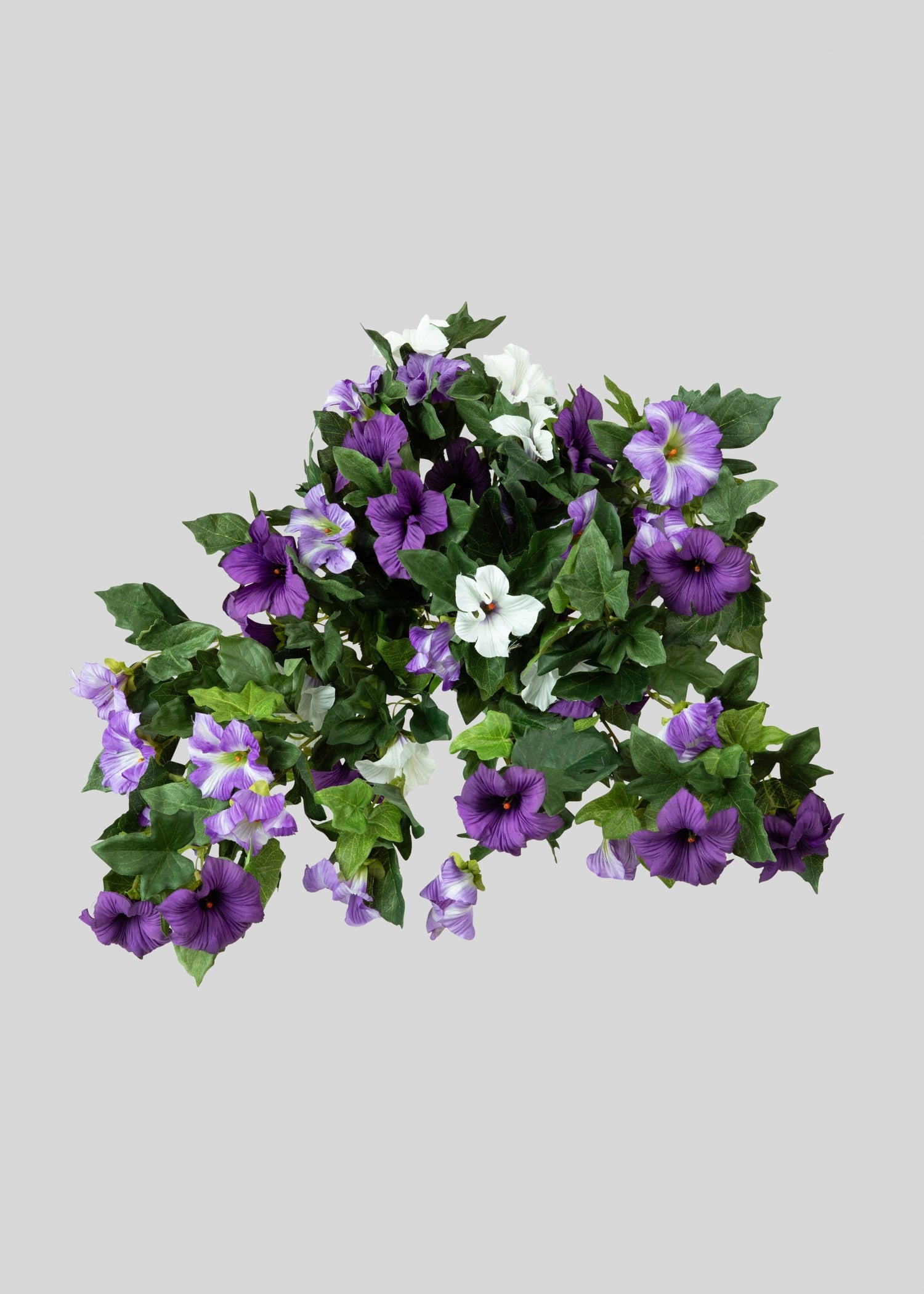 Fake Petunia UV Treated Indoor/Outdoor Hanging Flower Bush - 26