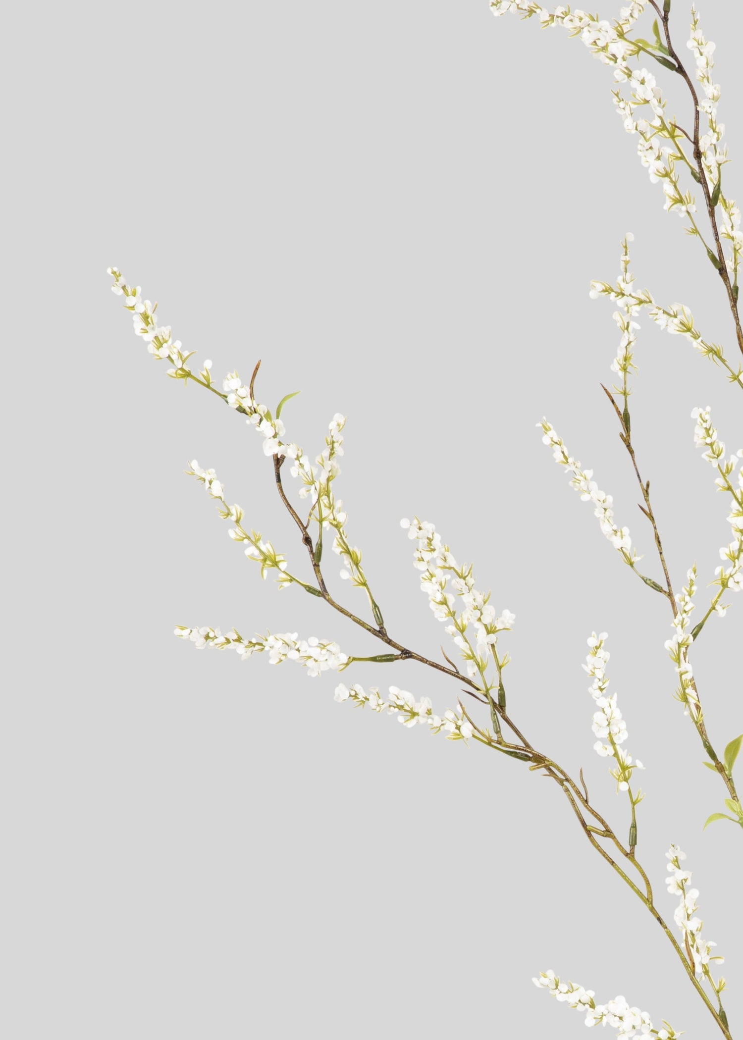 Artificial Spirea Wildflower Branch in White - 39.5