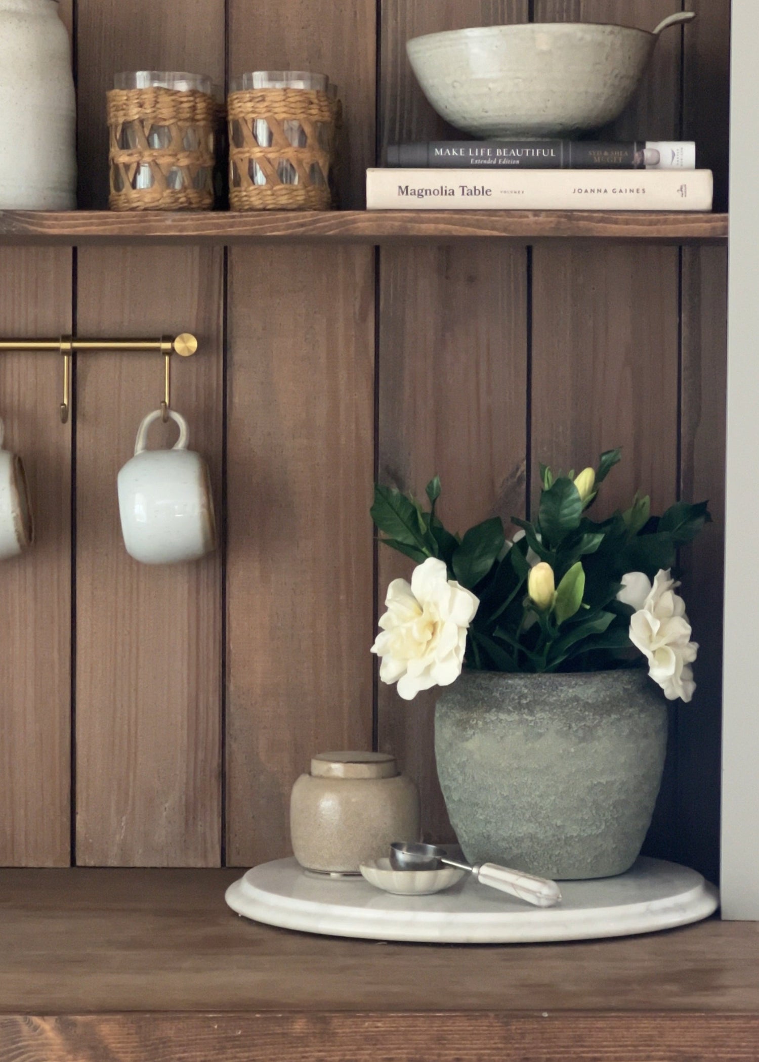 Premium Artificial Gardenia Flower Branch- 19