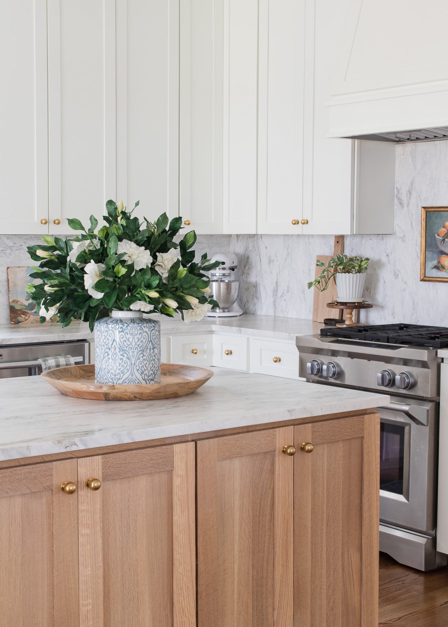 Premium Artificial Gardenia Flower Branch- 19