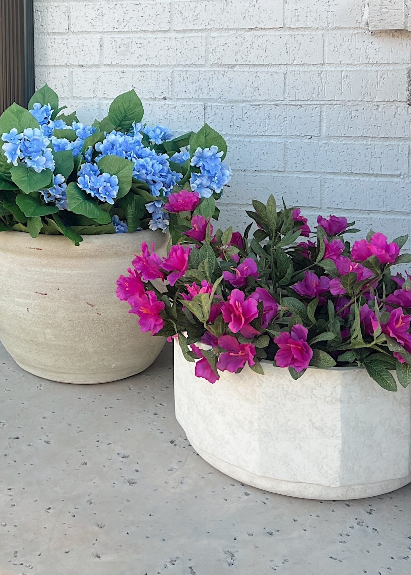 UV Treated Indoor/Outdoor Fake Azalea Hanging Bush - 24