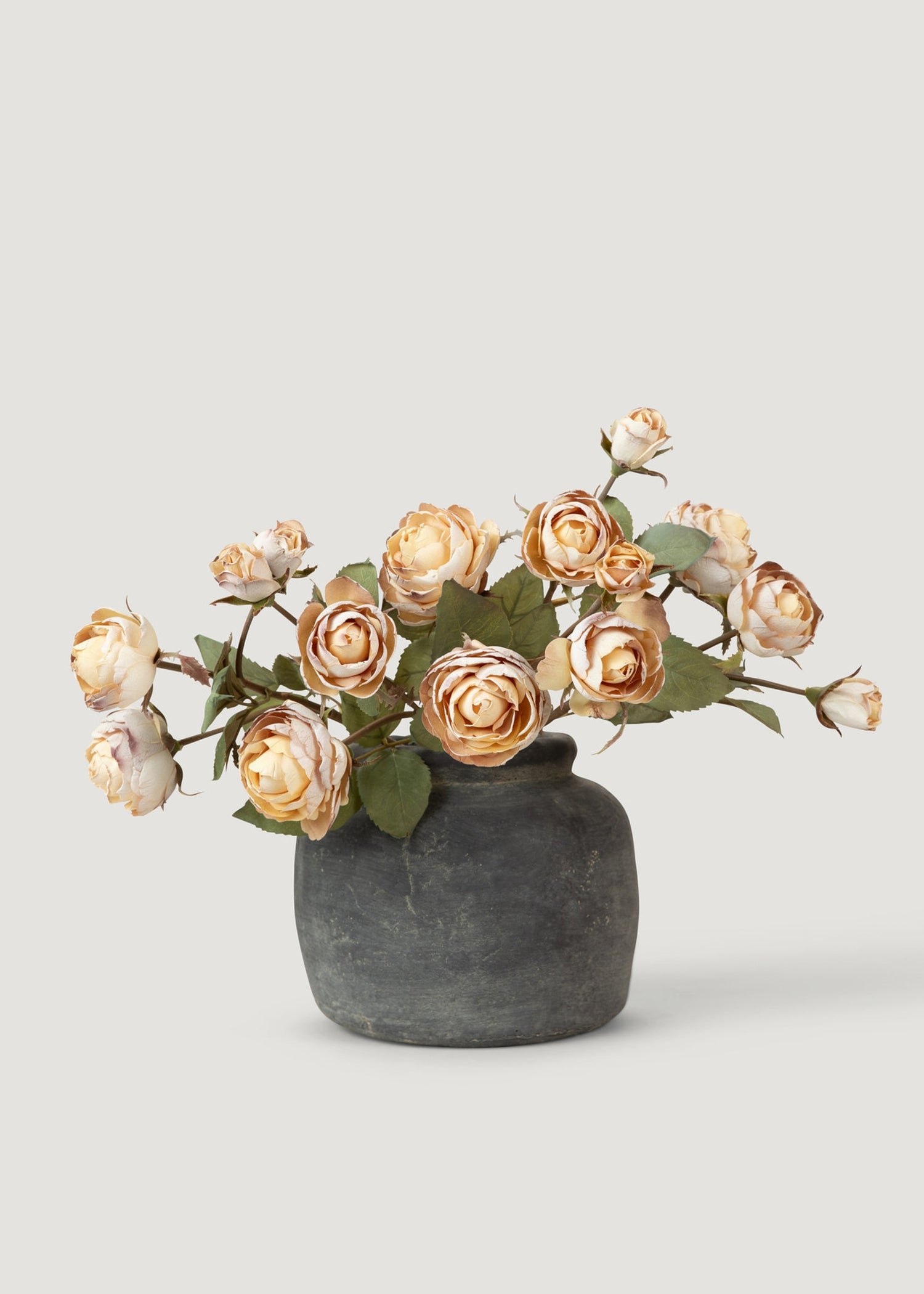 Dried Look Fake Roses in Beige - 21
