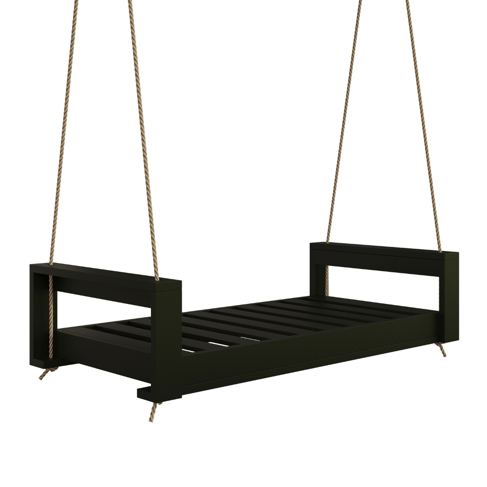 Amish Casual Lancaster Daybed Swing Bed, 6 Ft Black