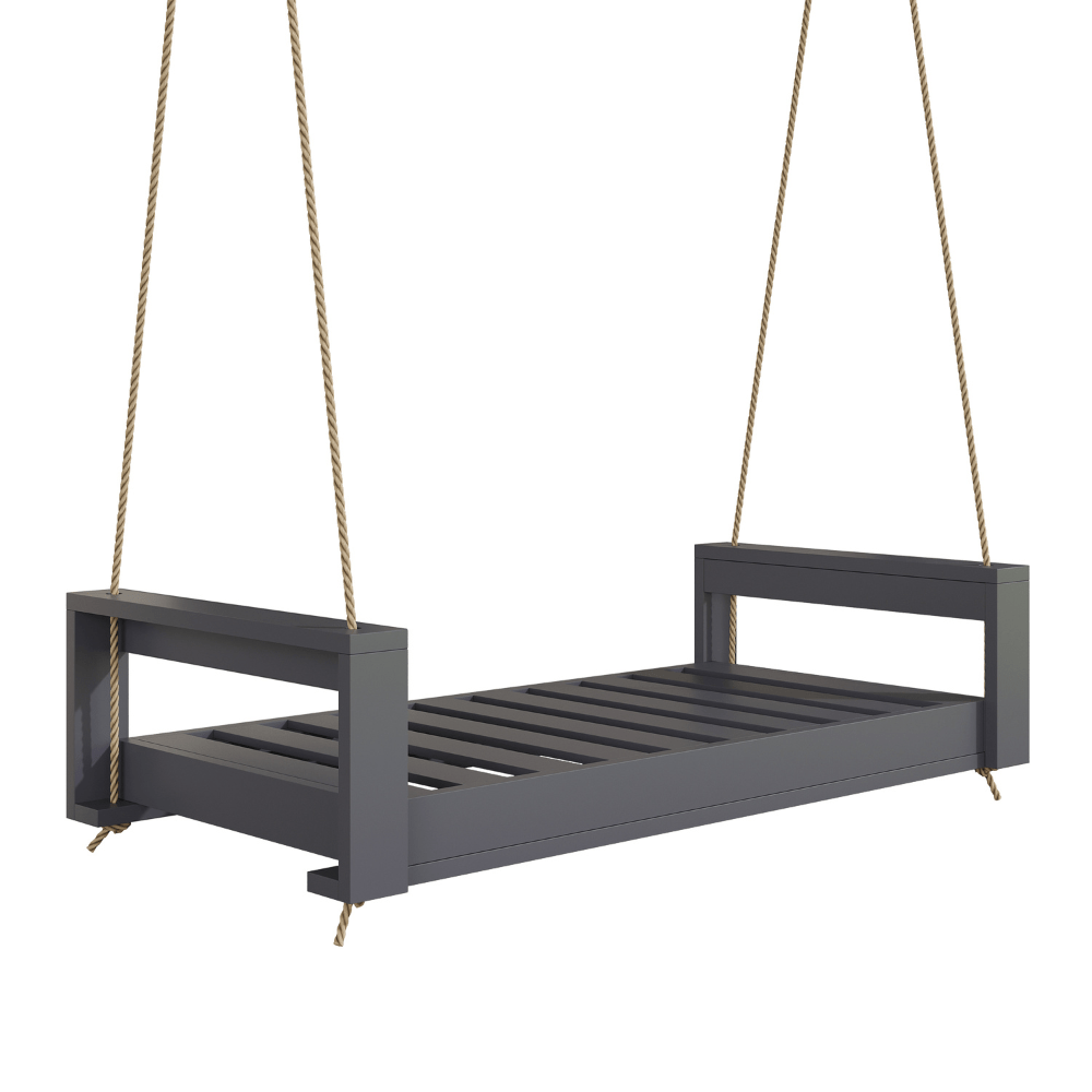 Amish Casual Lancaster Daybed Swing Bed, Twin Grey