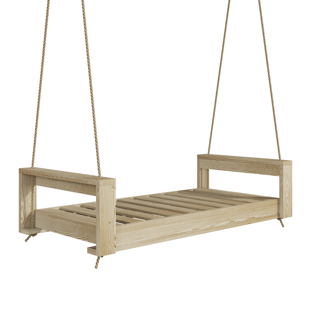 Amish Casual Lancaster Daybed Swing Bed, Twin Unfinished