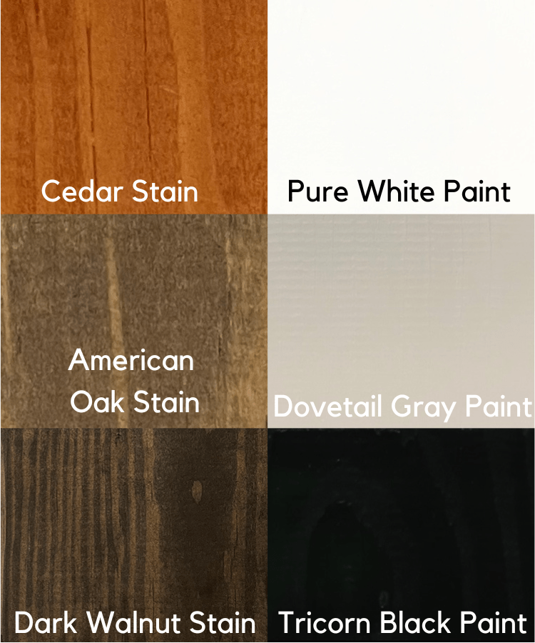 Amish Casual Wood Samples for Swing Beds