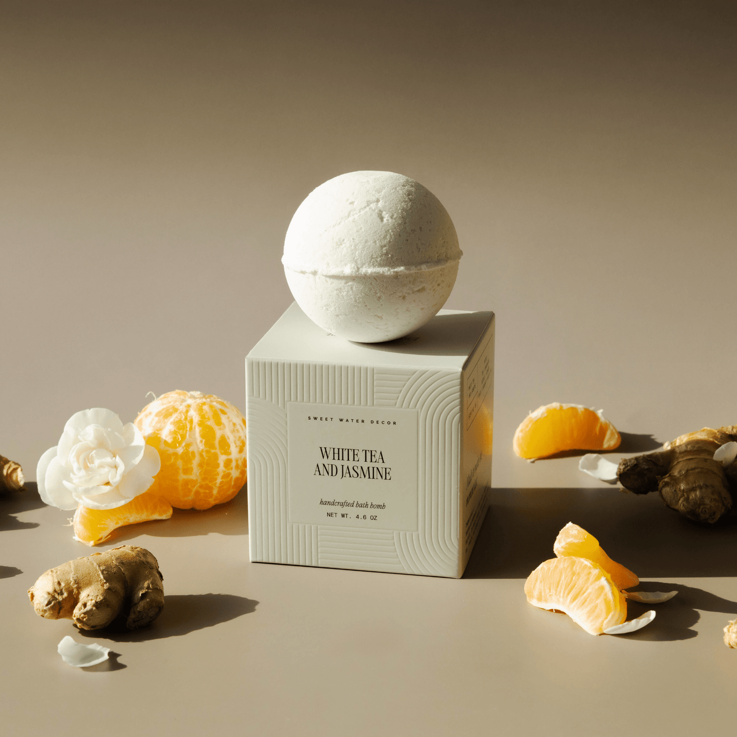 White Tea and Jasmine 4.6 oz Bath Bomb