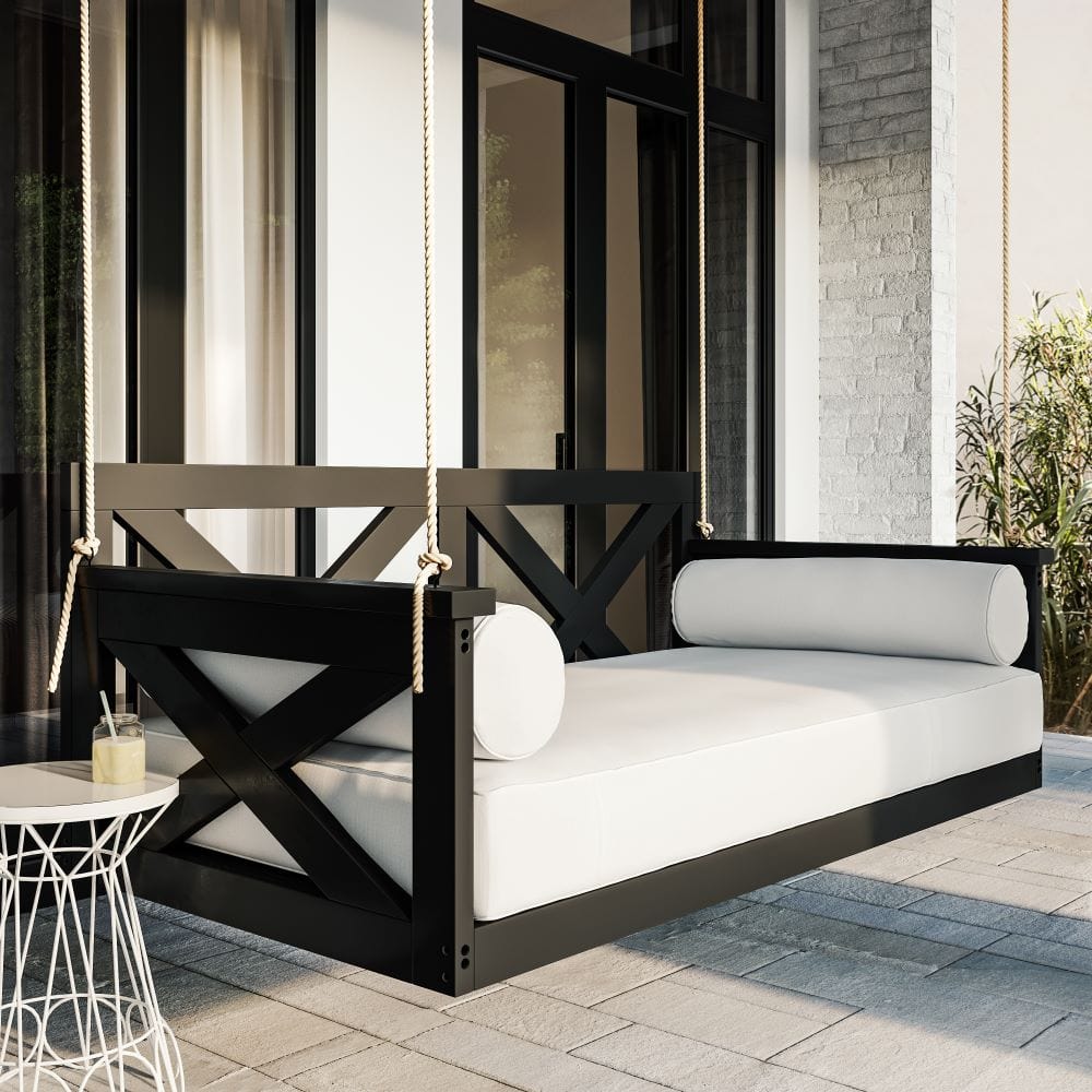 Amish Casual The Bradford Twin Swing Bed, Dovetail Grey