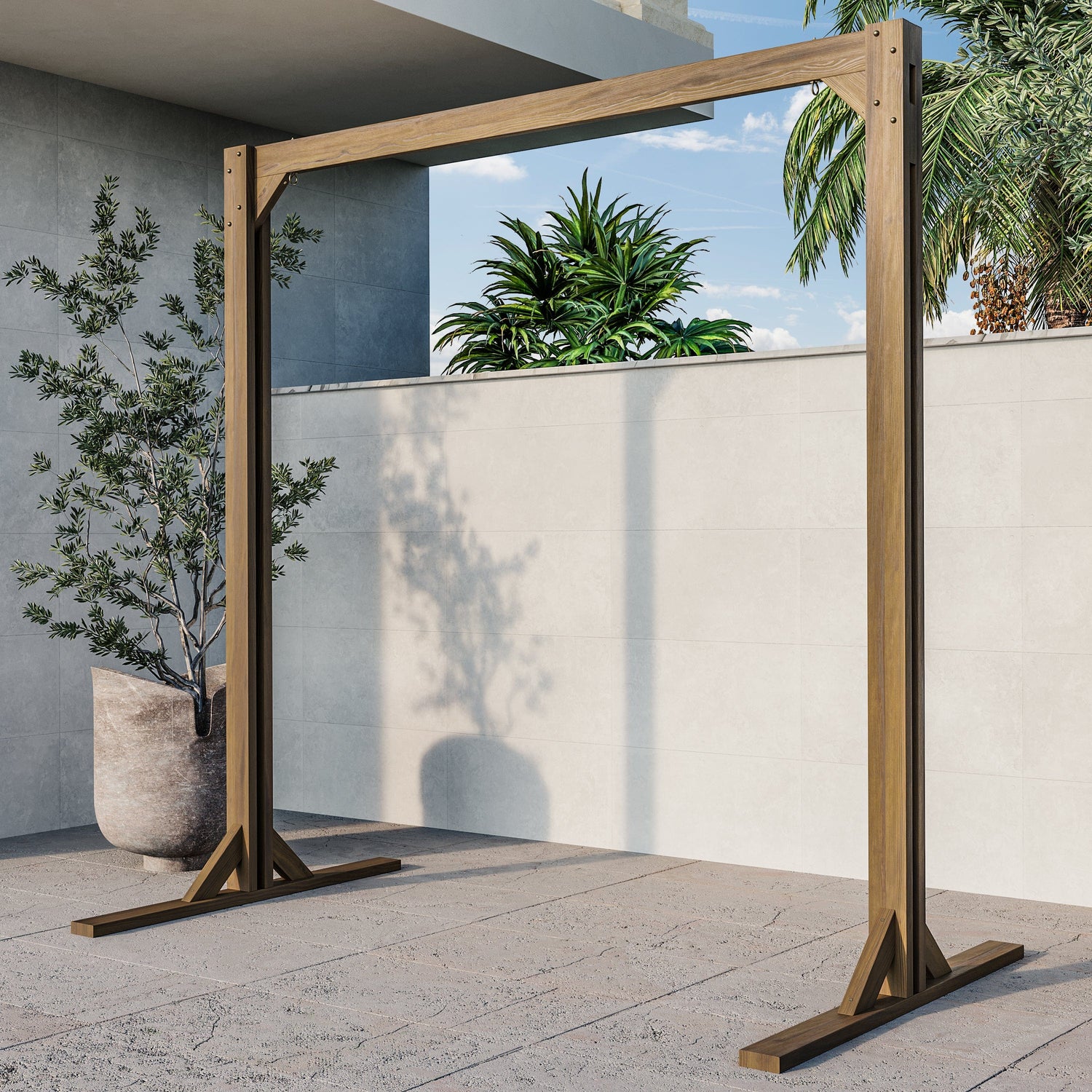 Amish Casual Modern Outdoor Swing Stand