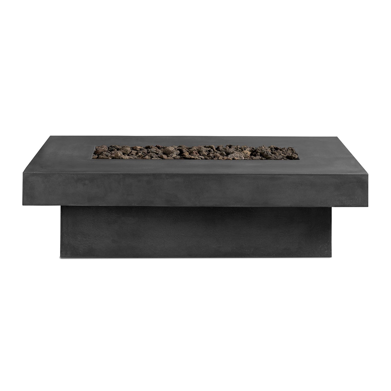 Toplina - Rectangular Concrete Fire Pit Table