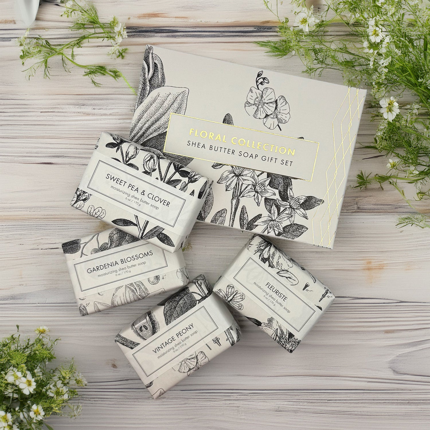 Floral Lovers - Shea Butter Soap Gift Set