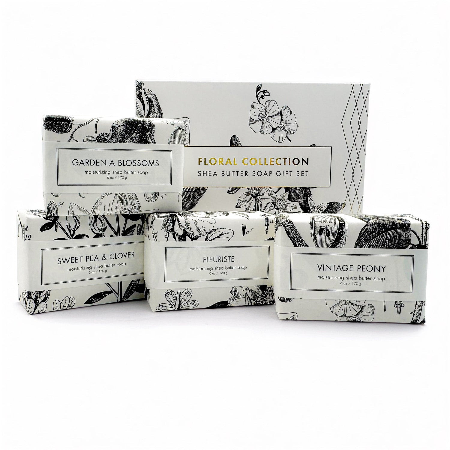 Floral Lovers - Shea Butter Soap Gift Set