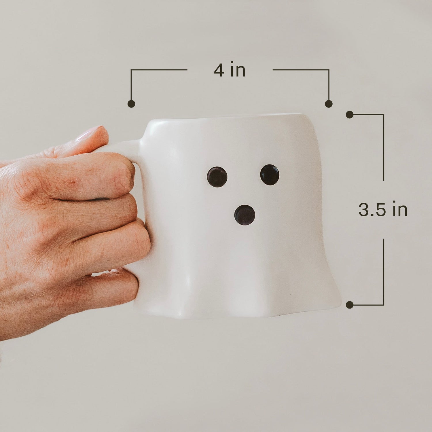 Black Ghost 12 oz Figural Coffee Mug
