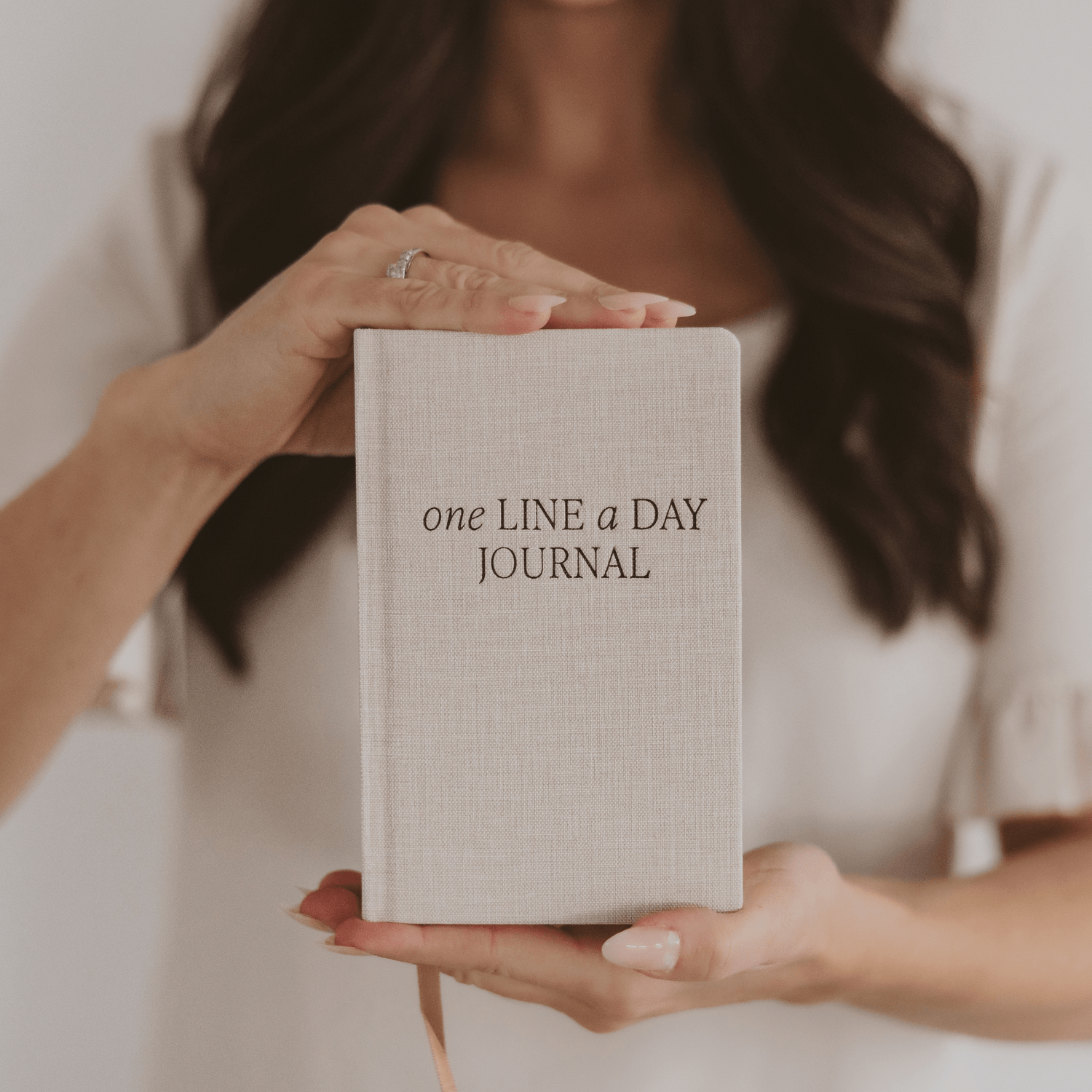Tan One Line A Day Memory Journal