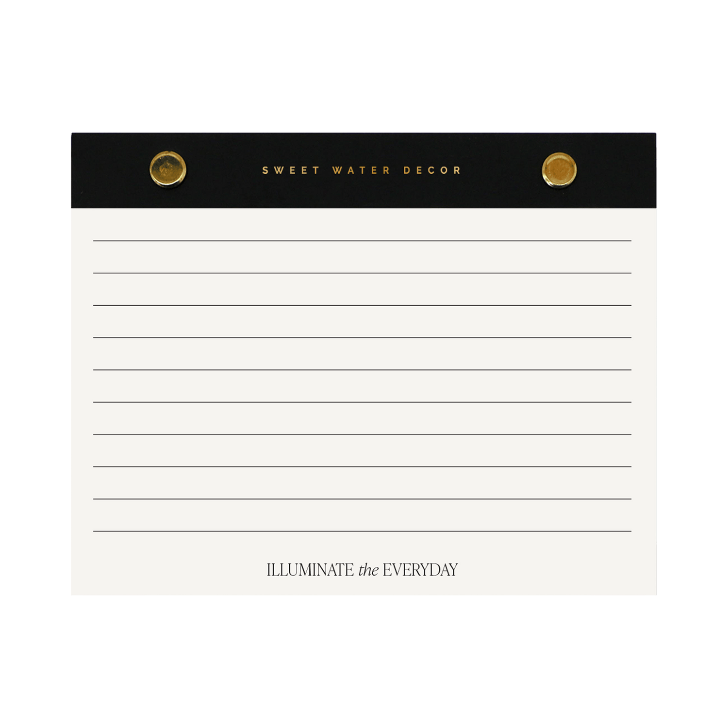 Small Gold Rivet Basic Notepad