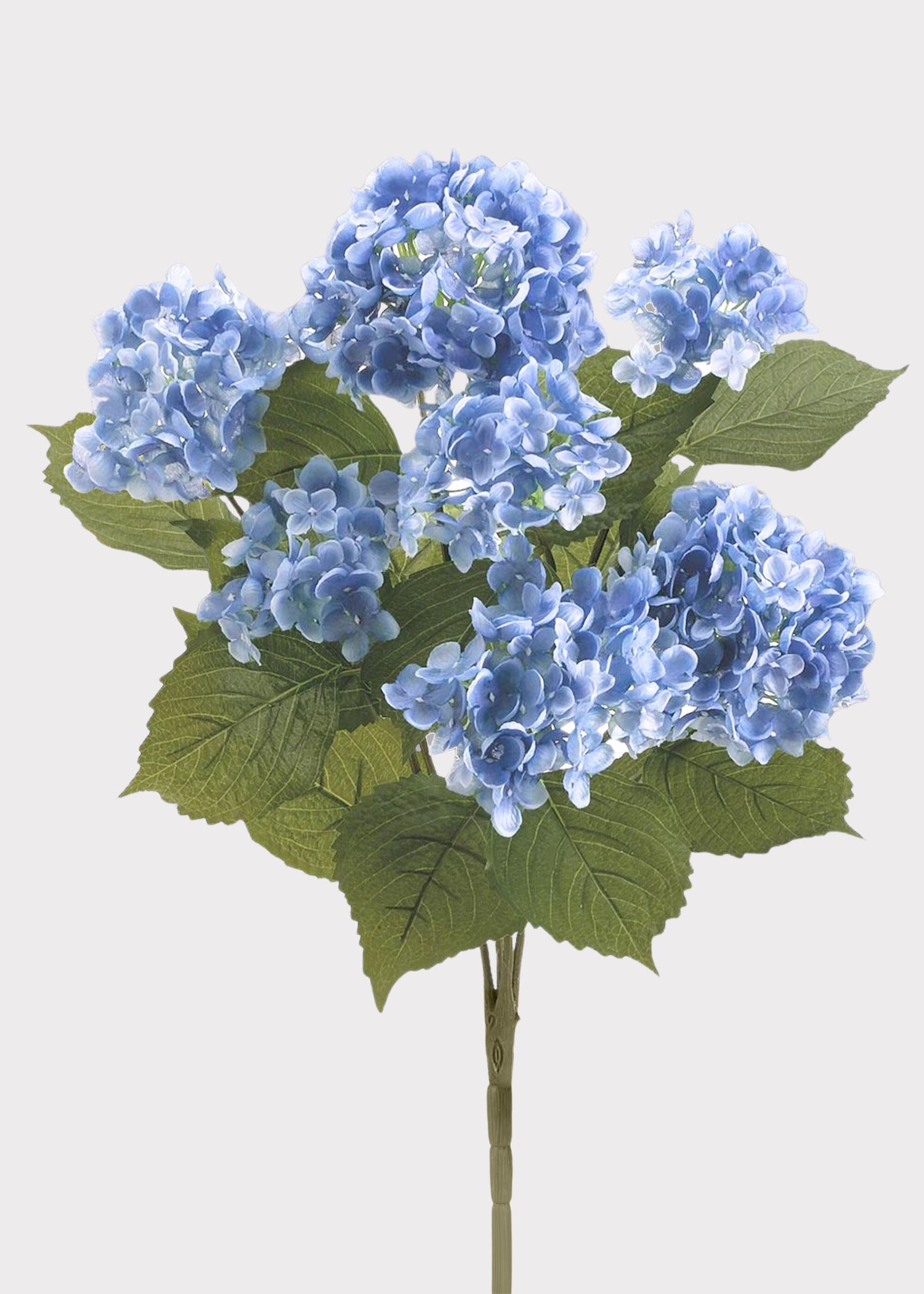 Blue Blooming Artificial Hydrangea Bush - 22