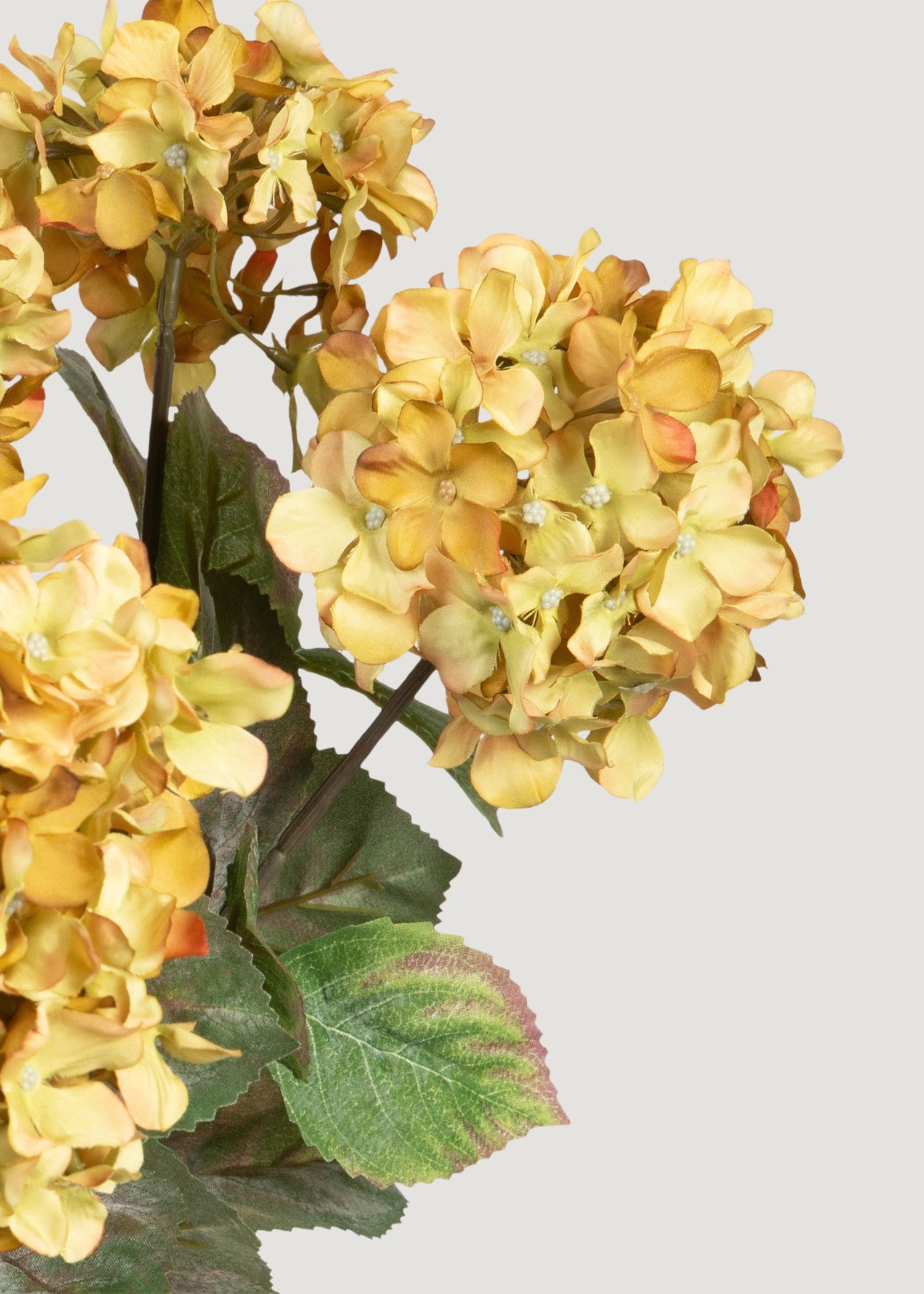 Vintage Antique Green Fake Hydrangea Bush - 20