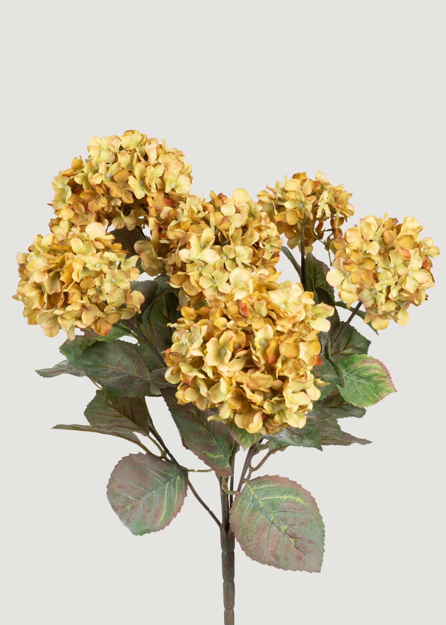 Vintage Antique Green Fake Hydrangea Bush - 20