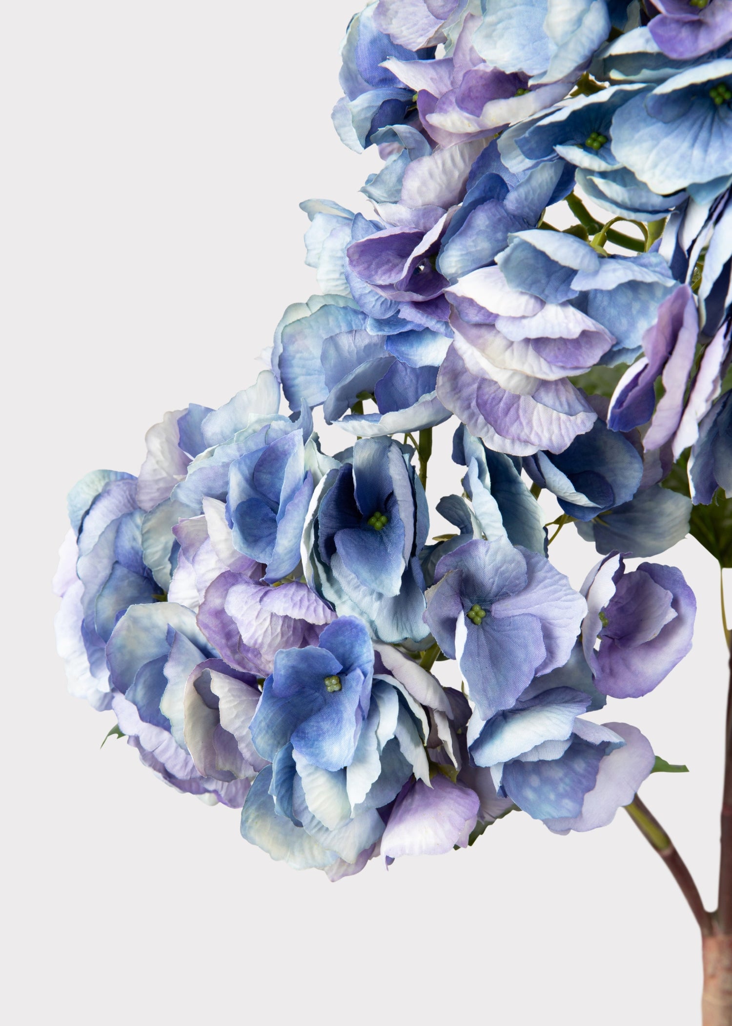 Large Lavender and Blue Artificial Hydrangea - 20