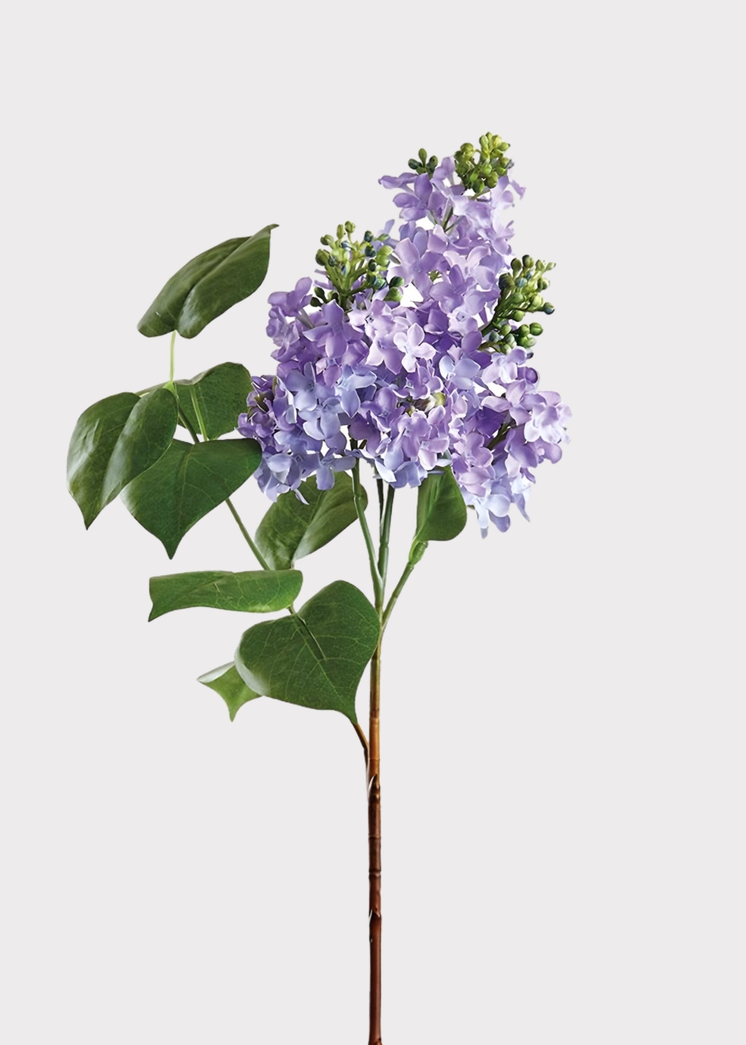 Lavender Fake Blooming Lilac Branch - 26