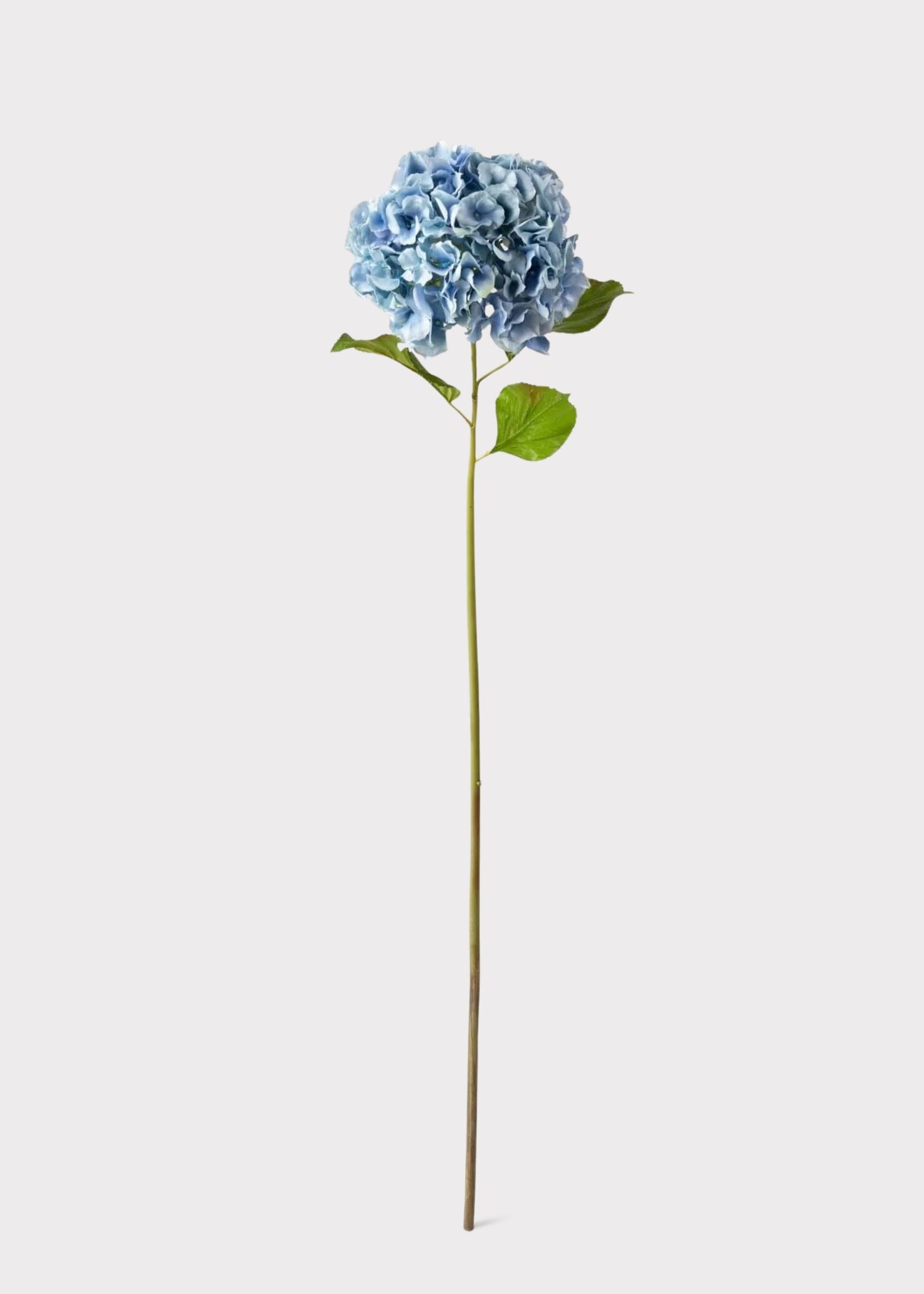 Tall Powder Blue Faux Hydrangea Flower - 45