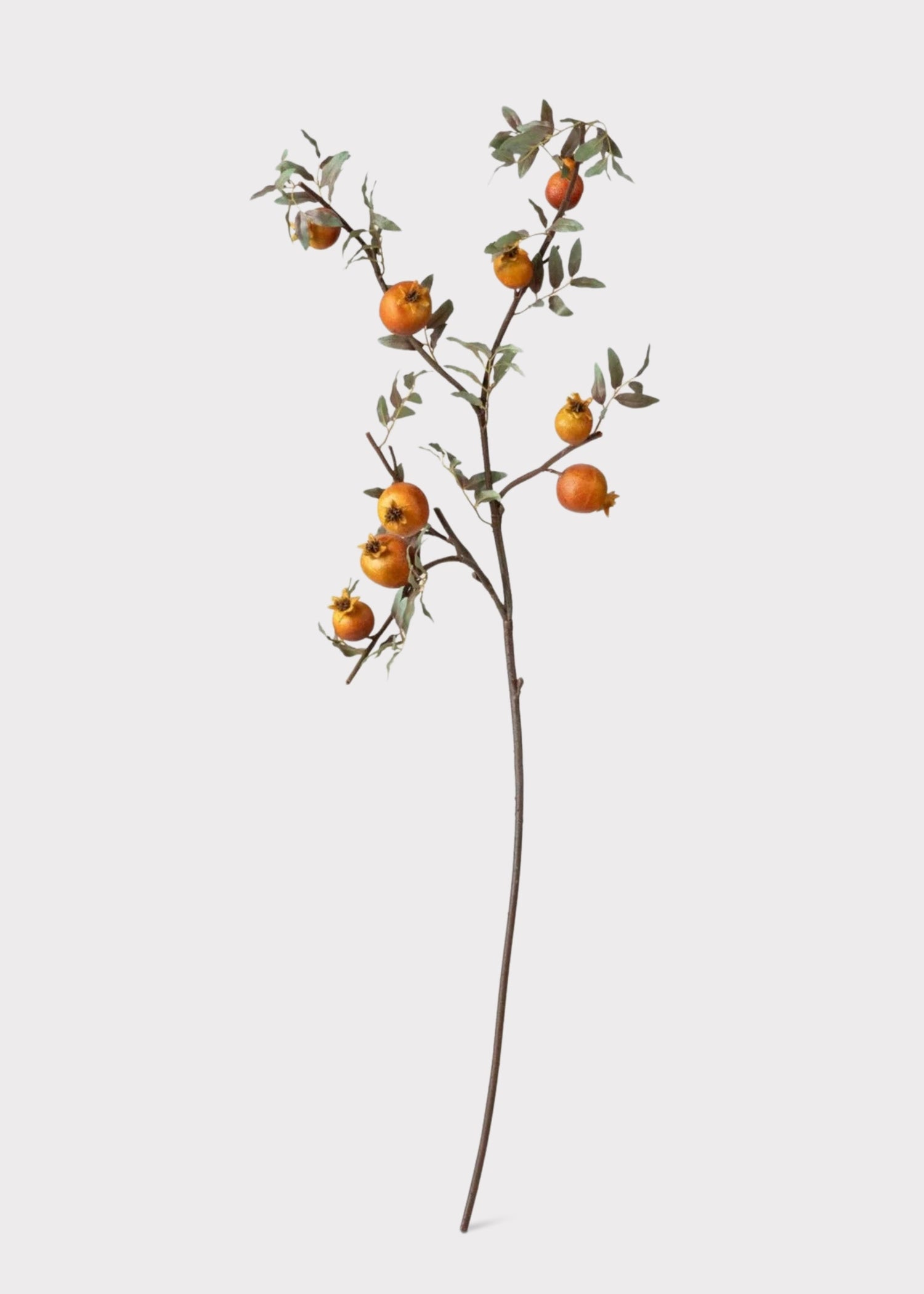 Dried Look Faux Pomegranate Branch  - 44