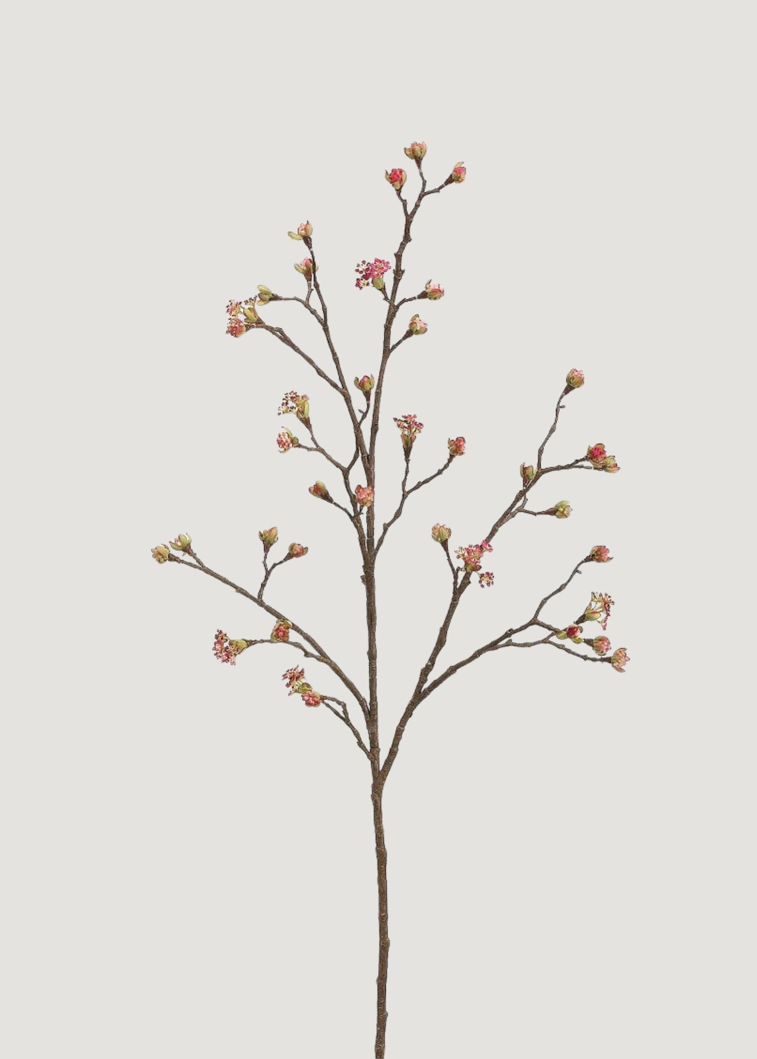 Artificial Budding Flower Branch in Fuchsia - 42