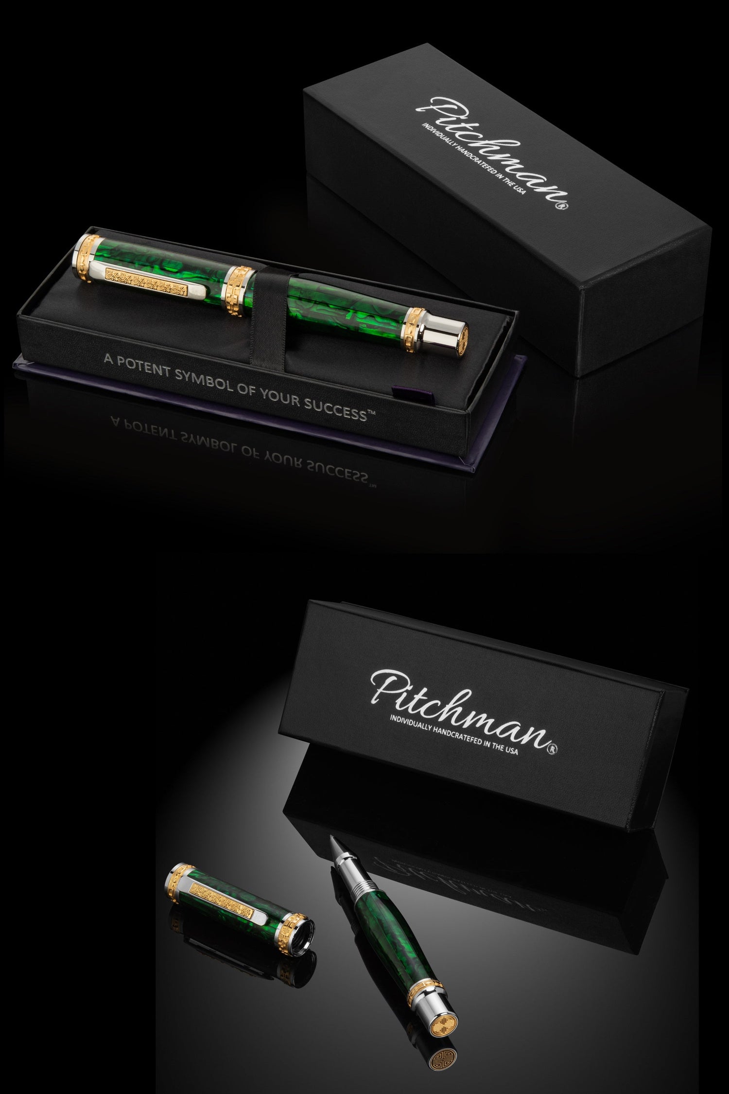 Closer Teal Abalone Shell Fountain Pen