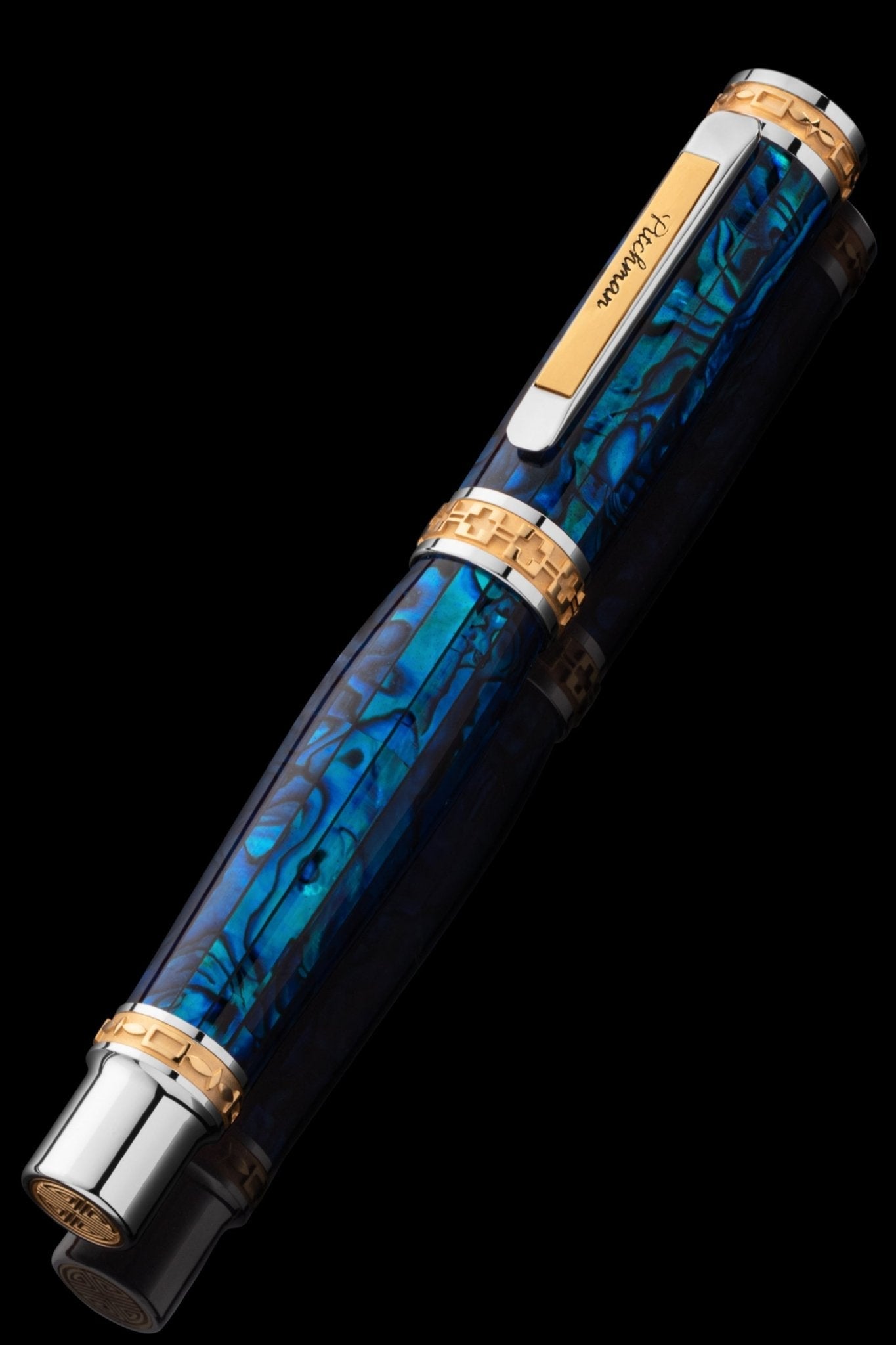 Closer LUXE Sapphire Abalone Shell Rollerball Pen