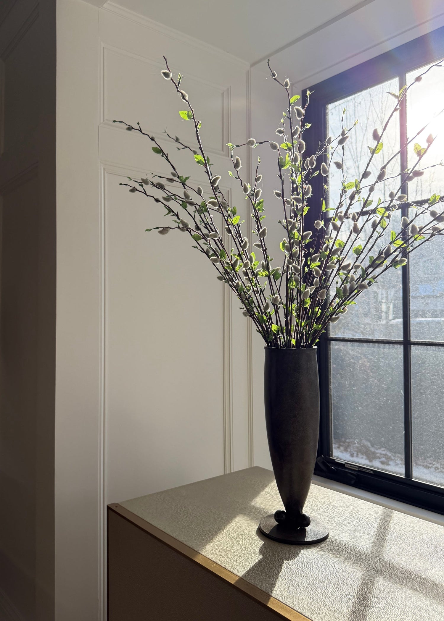 Artificial Pussy Willow Spray - 37