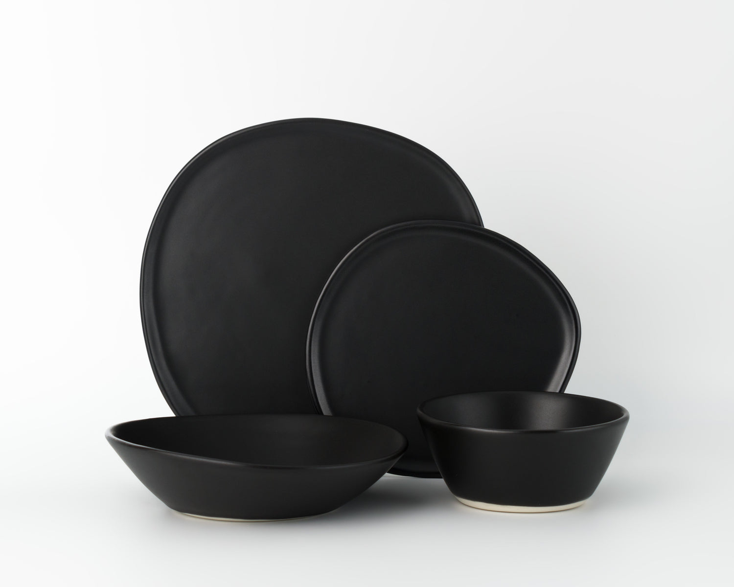 4 Piece Ripple Dinner Setting