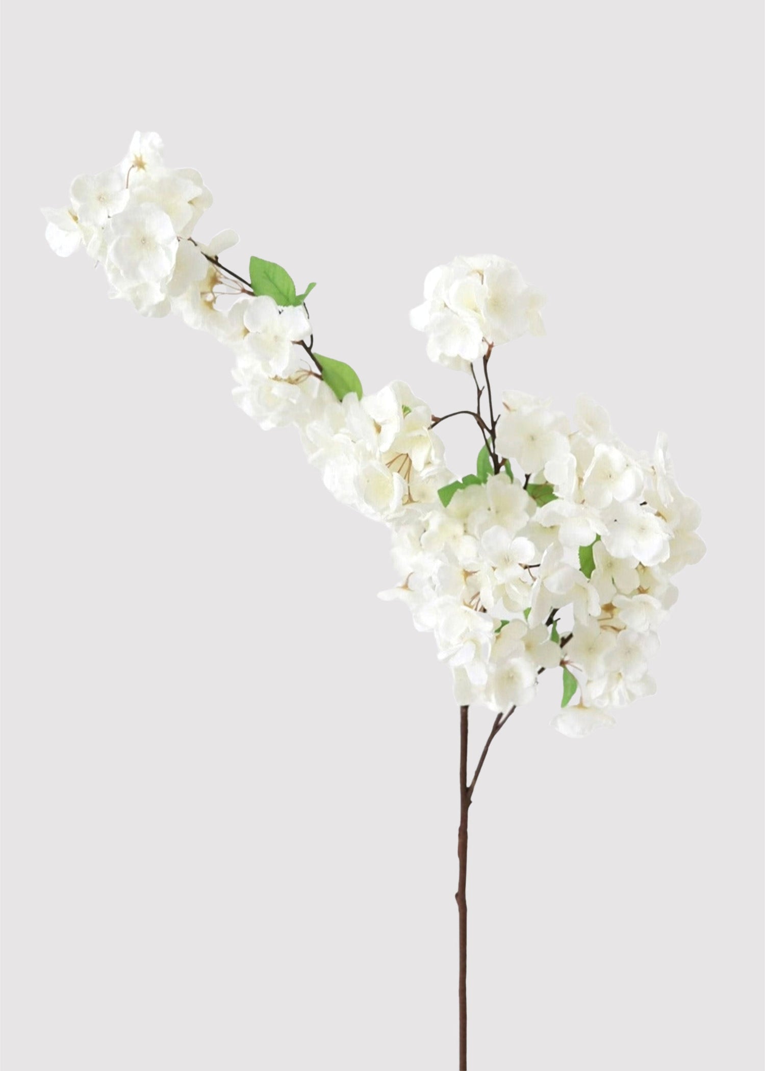 Faux Flowers Cherry Blossom Stem in Cream White - 44