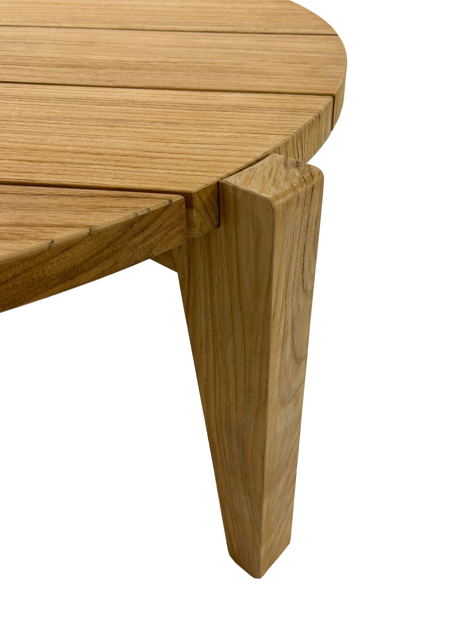 Carlsbad Natural Teak Wood Circular Coffee Table - 25-33