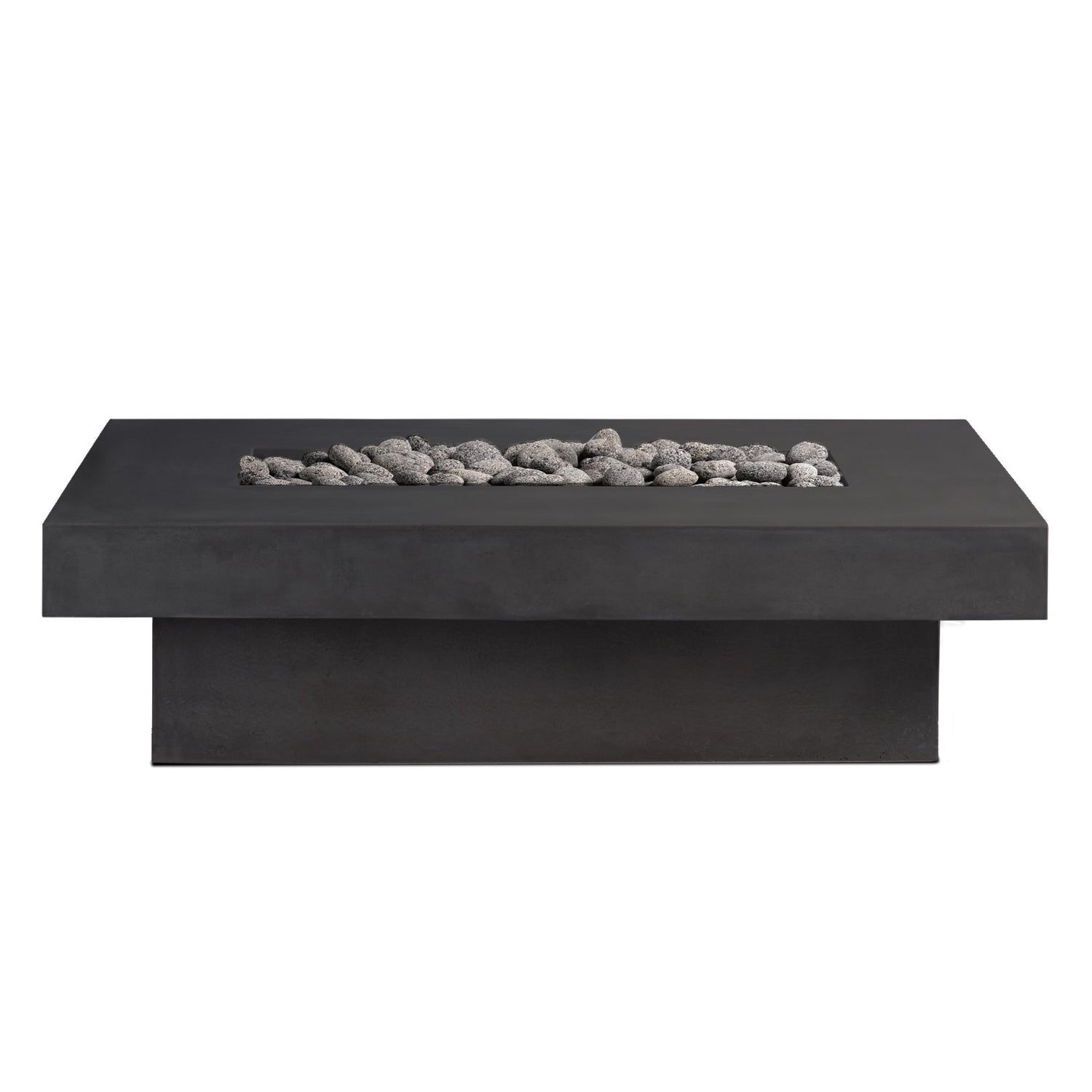 Toplina - Rectangular Concrete Fire Pit Table
