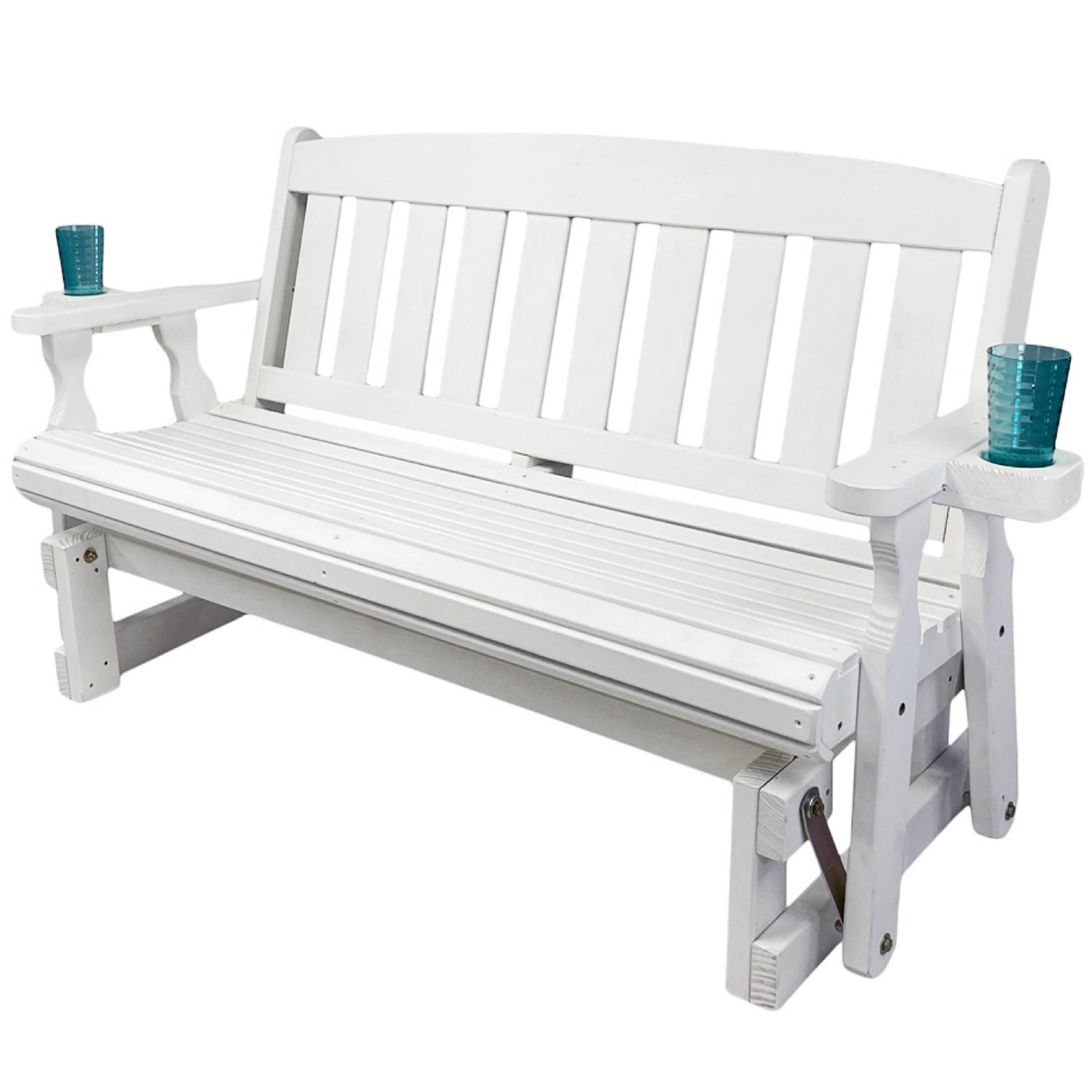 Amish Casual 5 Foot Mission Wood Porch Glider
