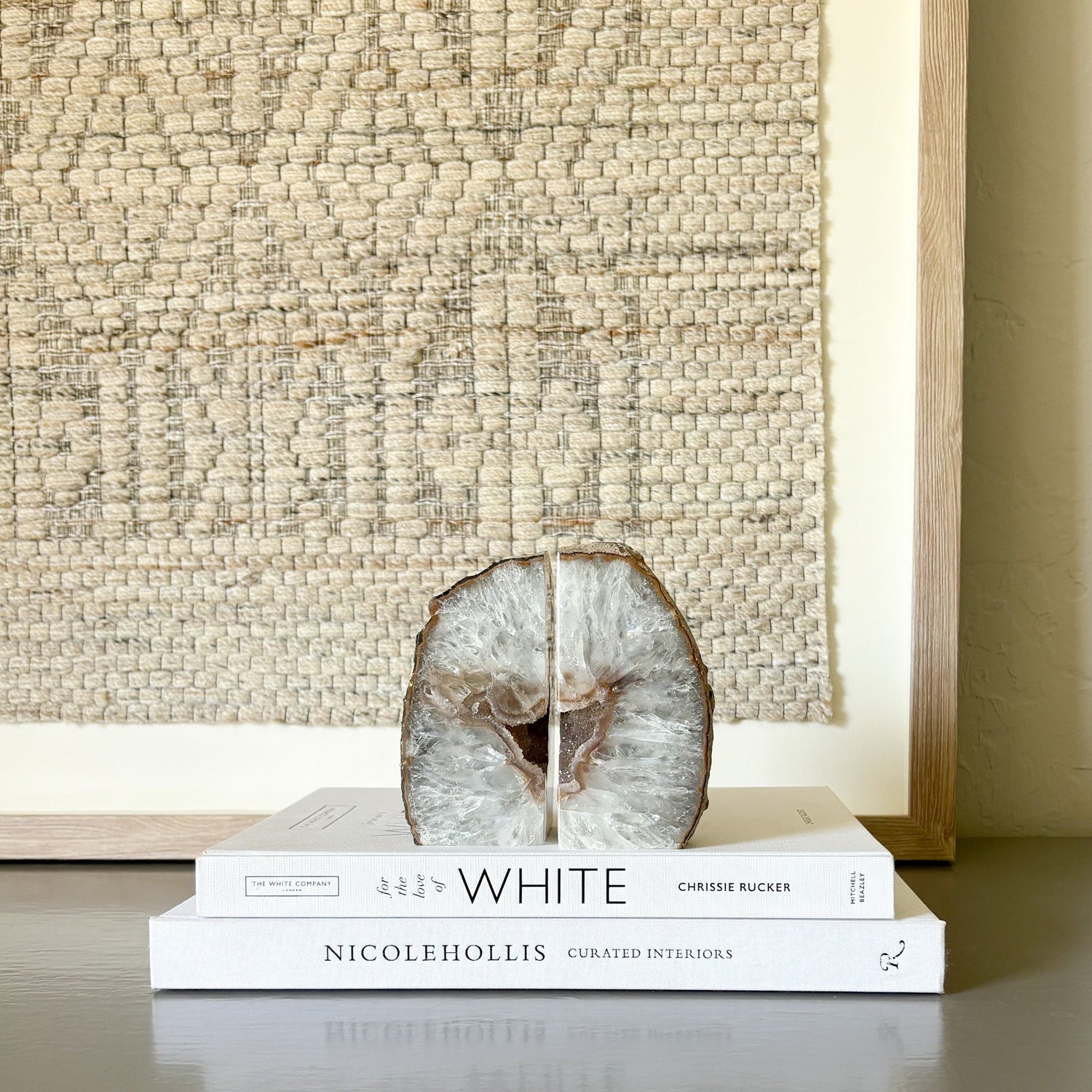 Agate Druzy Bookend Pair