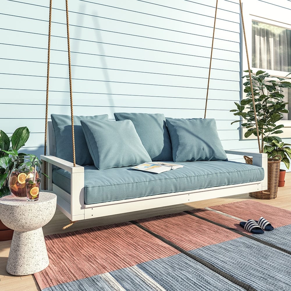 Amish Casual Waterford Hanging Bed Swing for Porch, Twin Cedar