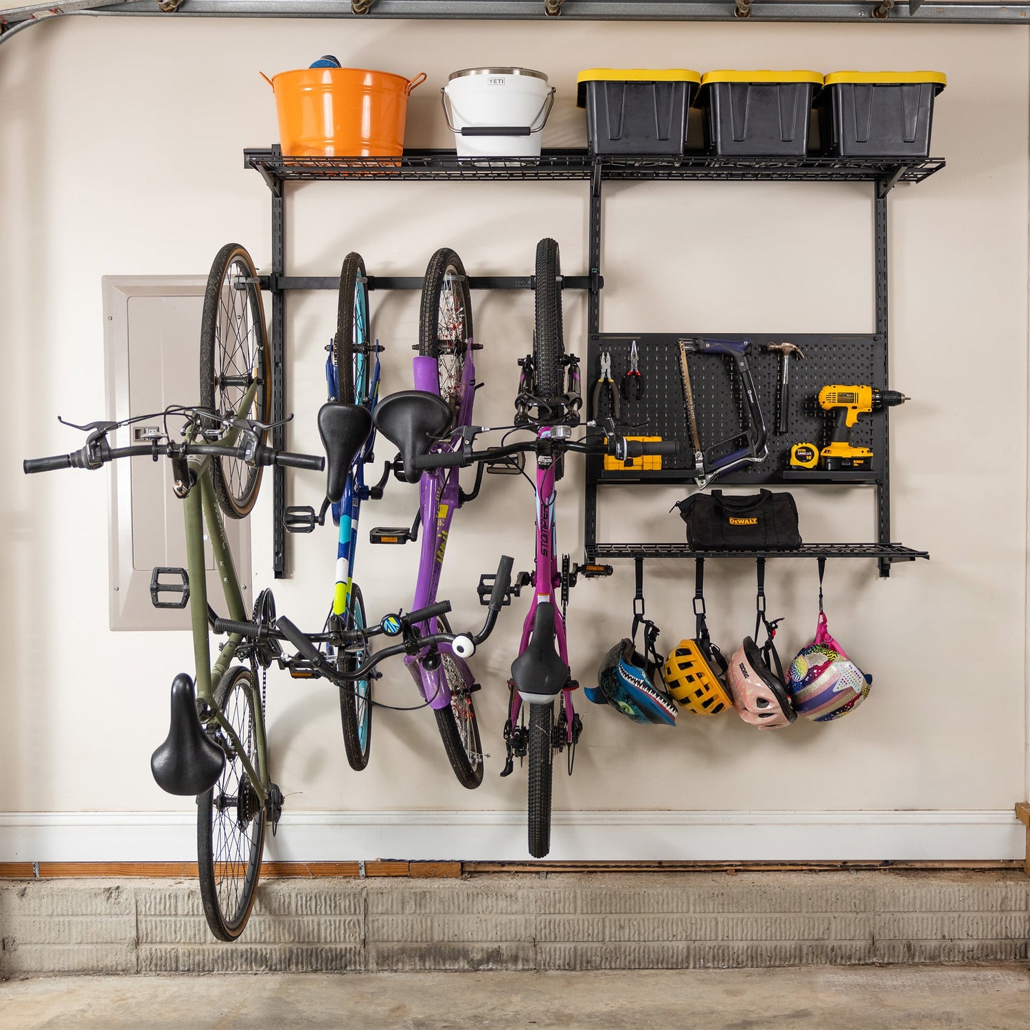 G-Storage Pro | Adjustable Wall Storage System | Holds 500 lbs