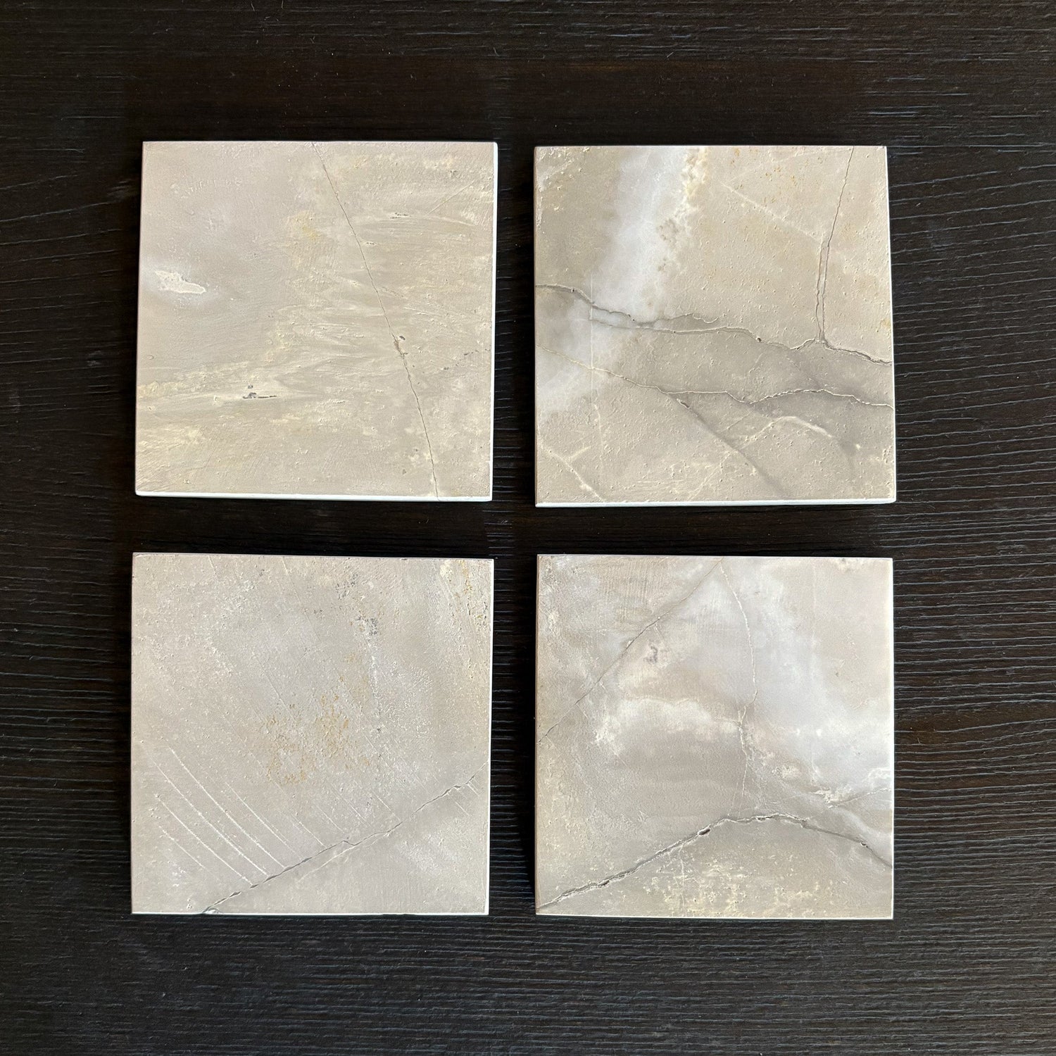 Grey Onyx Coaster Set