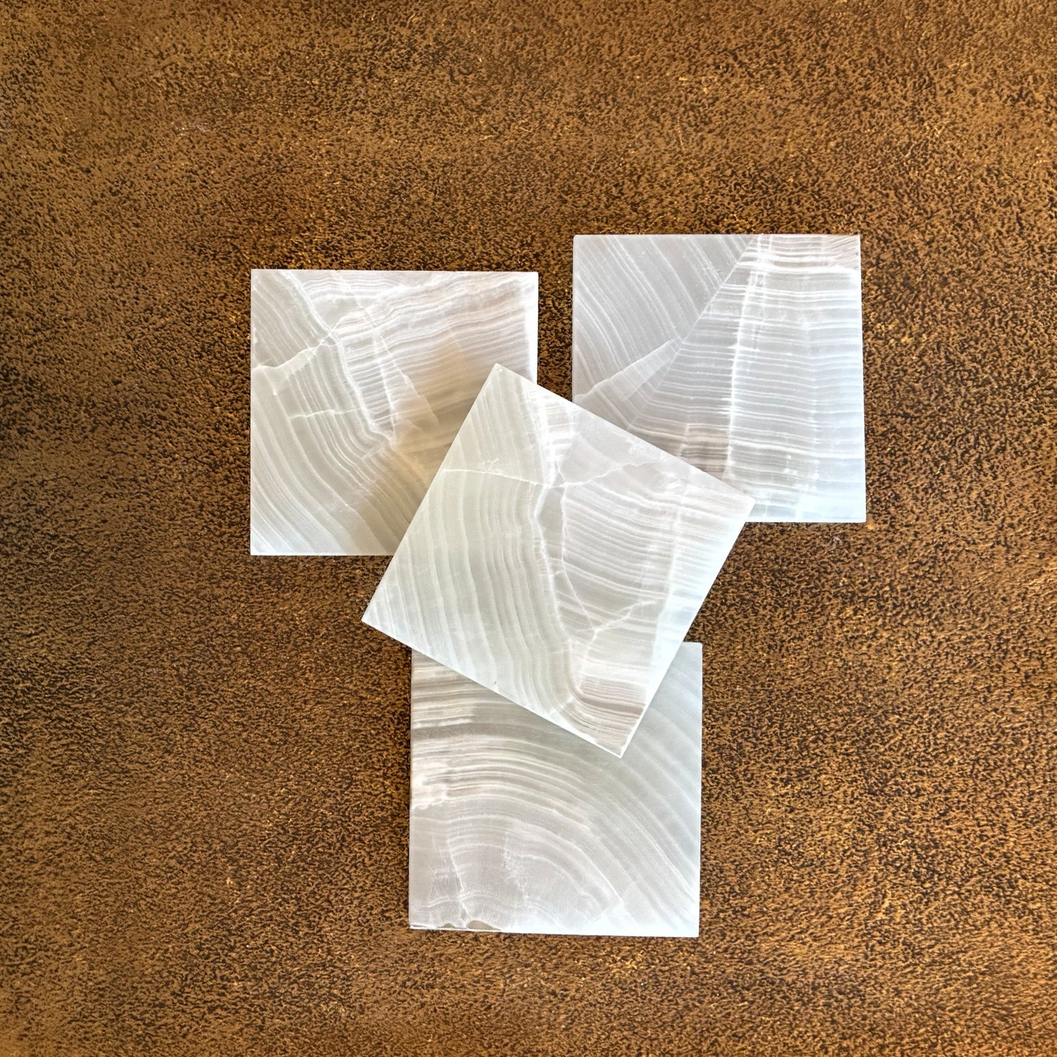 Grey Onyx Coaster Set