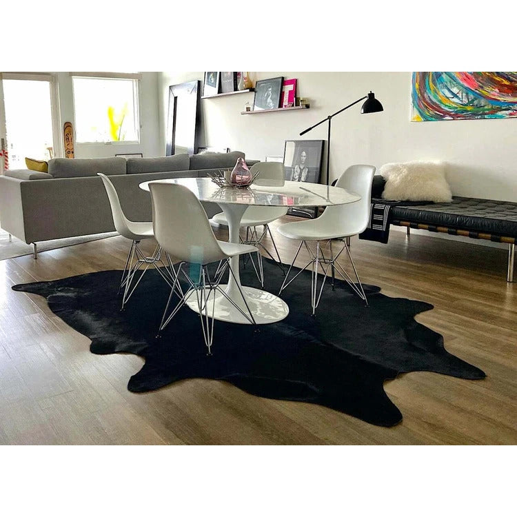 Black Brazilian Cowhide Rug: XL