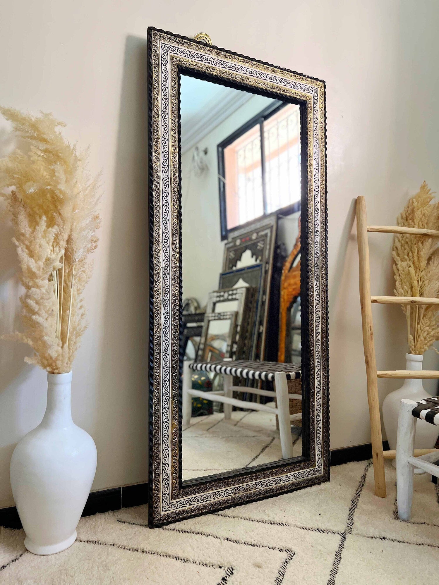 Full Length Mirror - Handmade Floor Mirror  63