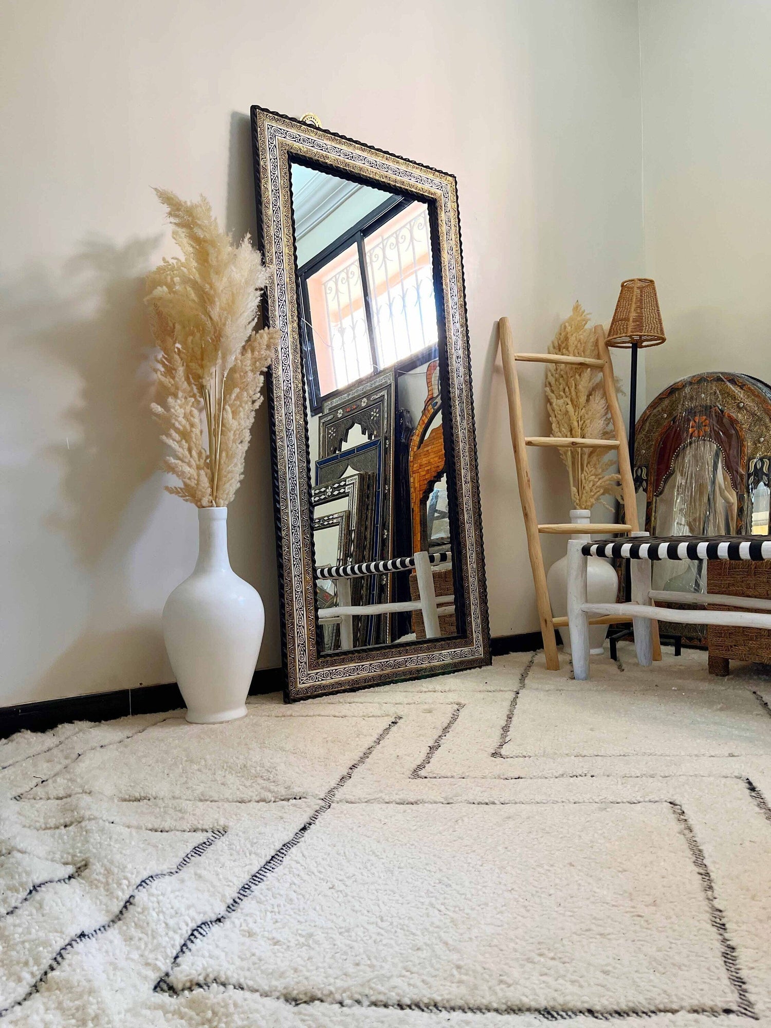 Full Length Mirror - Handmade Floor Mirror  63